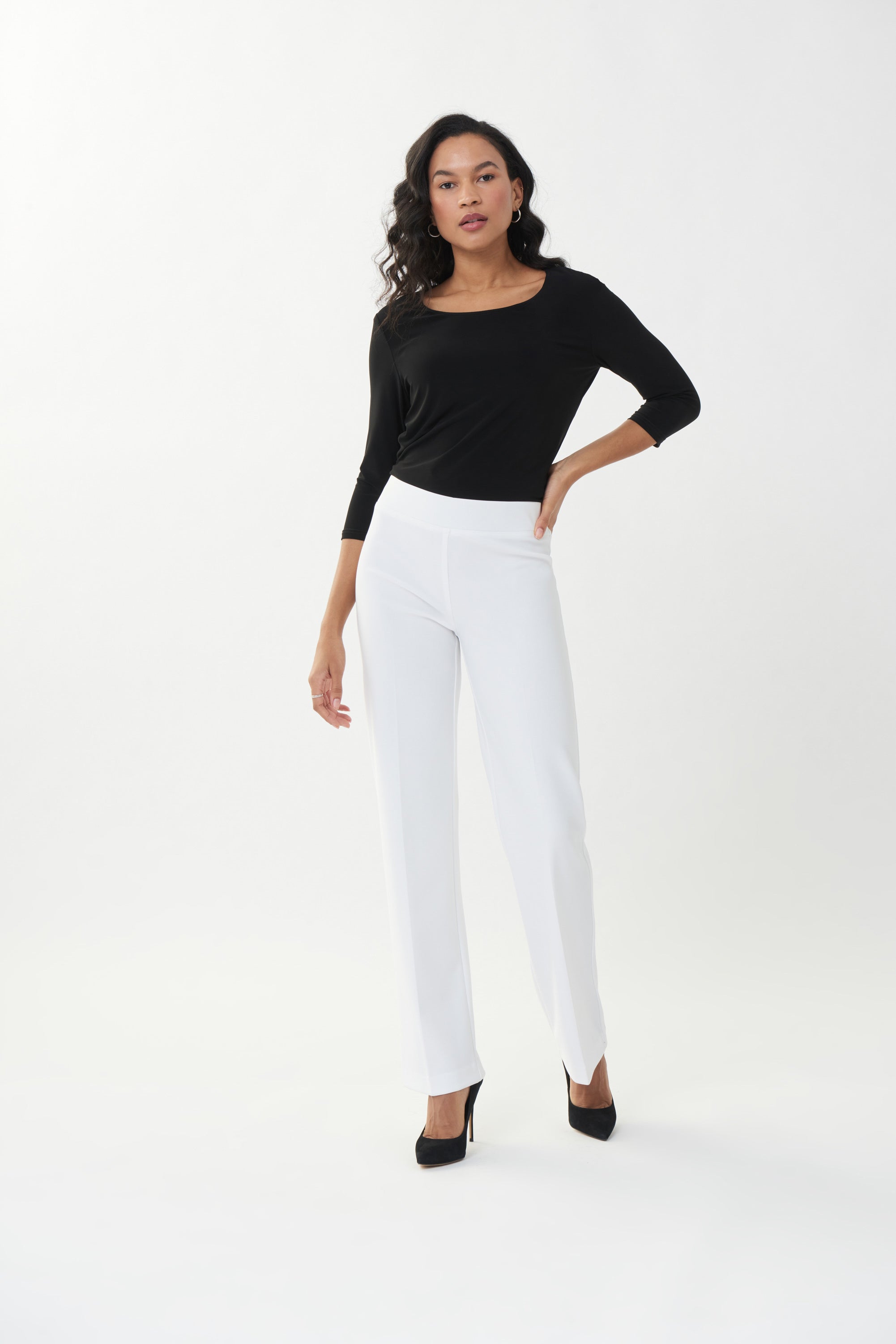 Classic Wide Leg Pant In Vanilla
153088NOS
