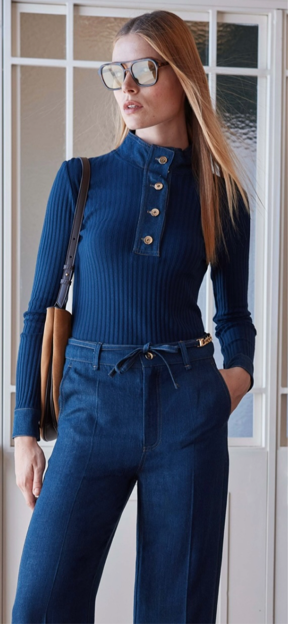 Arggido Navy Ribbed Sweater – Style 49003