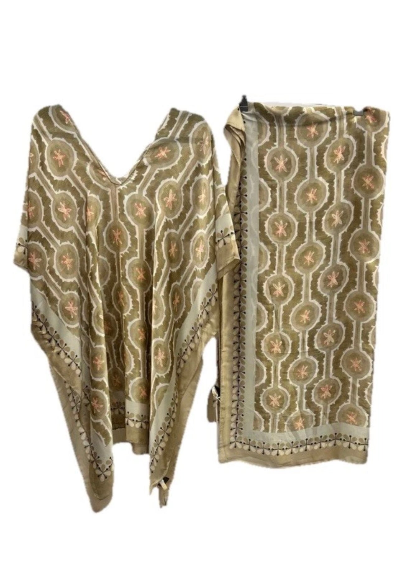 Malissa J Beach Kaftan & Coordinating Scarf – Resort Wear | One Size