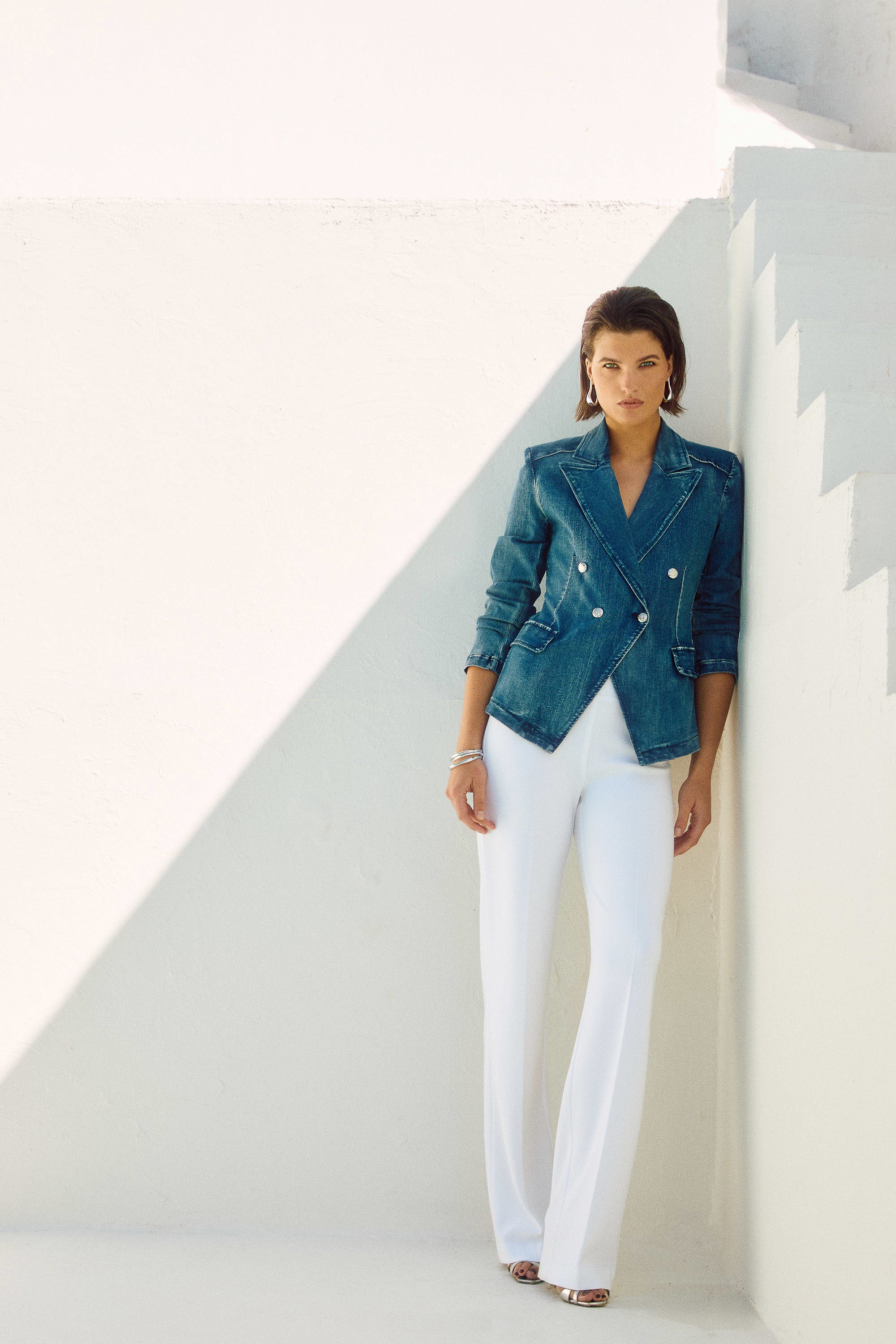 Classic Wide Leg Pant In Vanilla
153088NOS