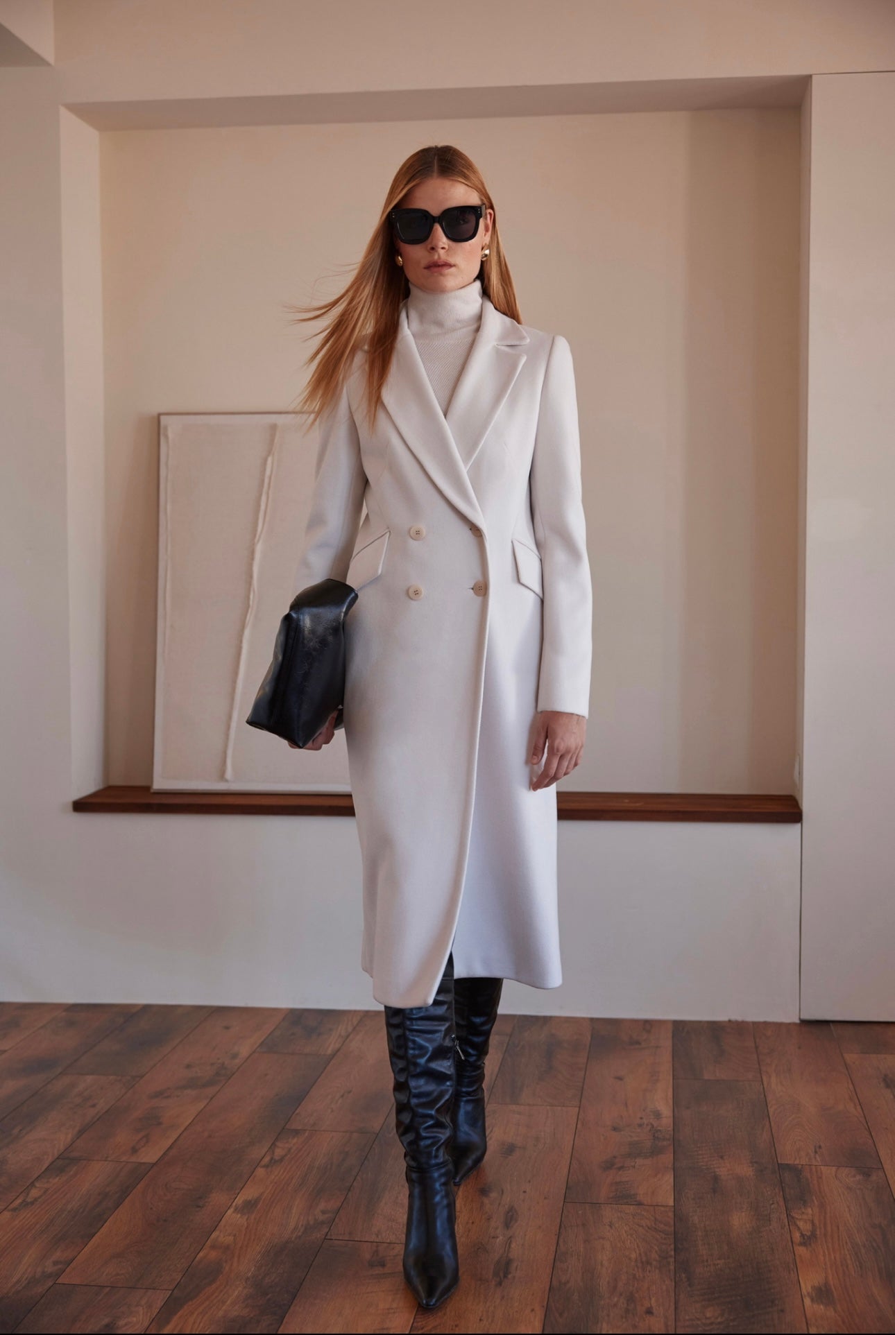 Arggido Tailored Coat – Style 49043 Available in White or Merlot