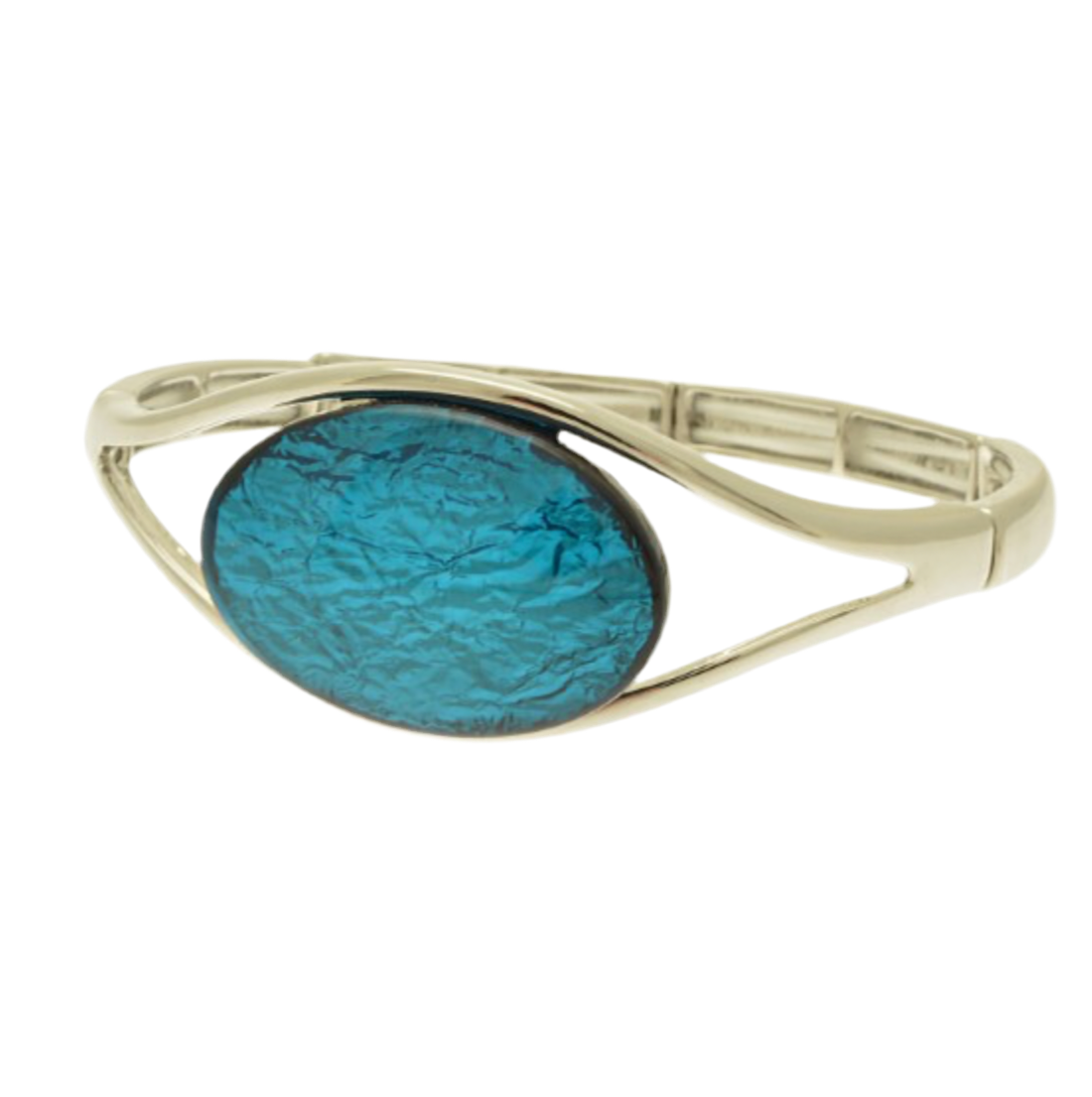 Miss Milly Blue Statement Stretch Fit Bracelet FB687CLIP