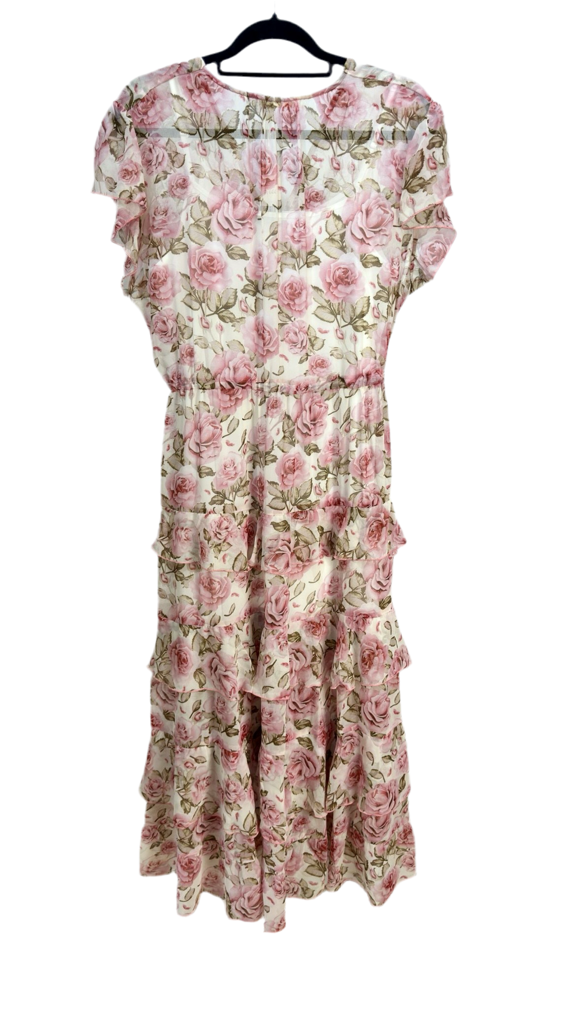 Malissa J Rose Print Boho Gypsy Dress