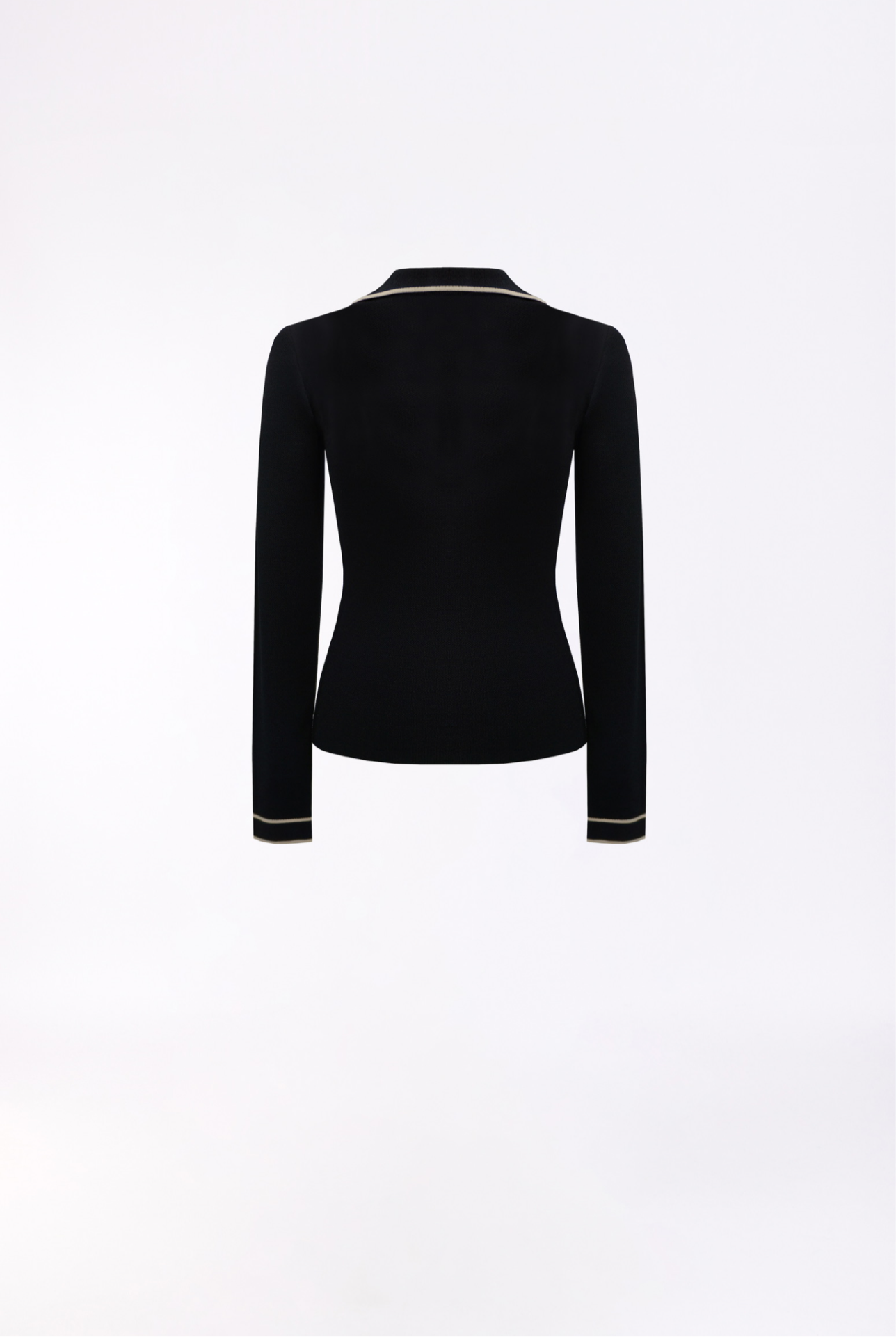 Arggido Black Knit Sweater Style 49116 – Refined Minimal Elegance