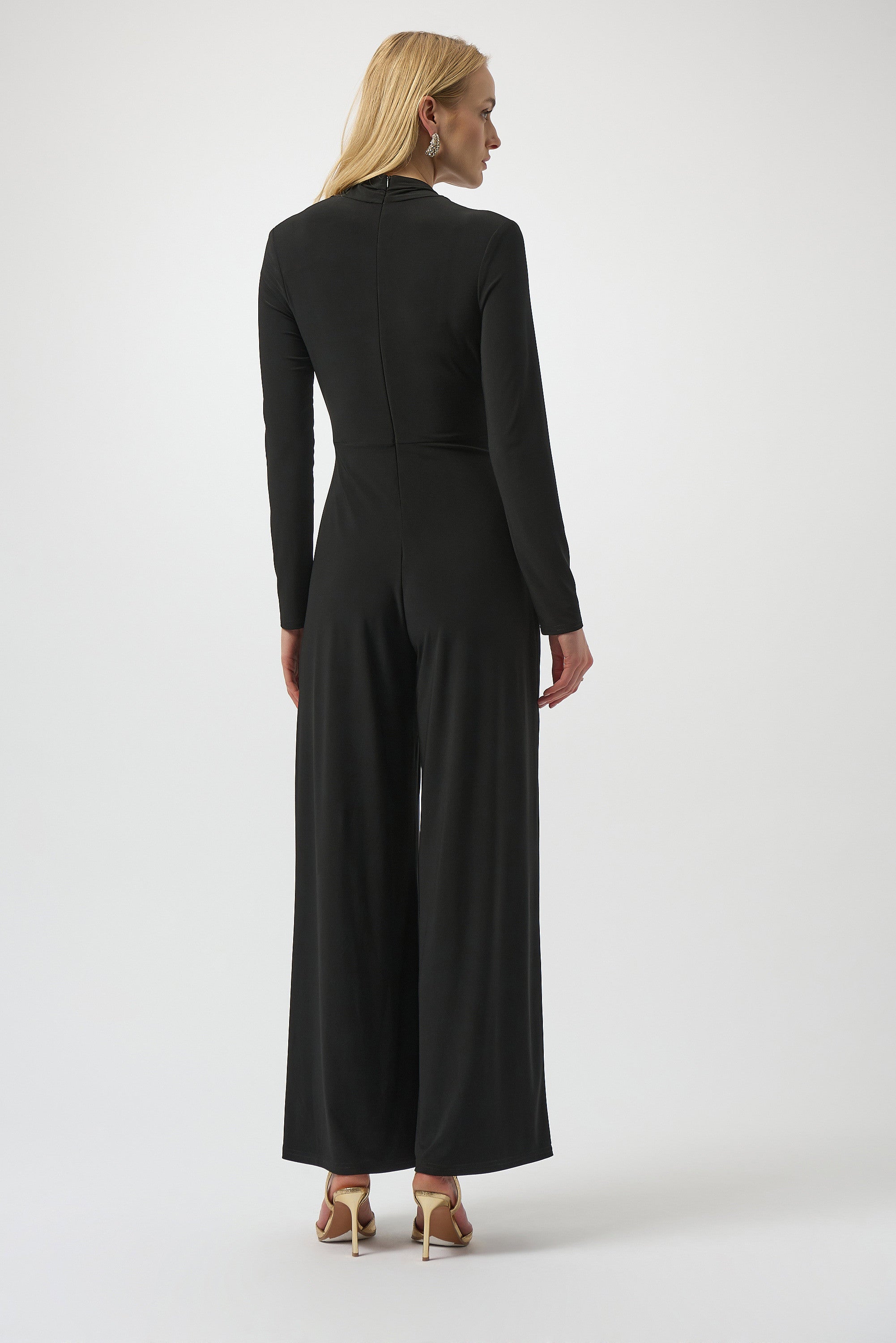 Joseph Ribkoff Silky Wide-Leg Jumpsuit
254013 in Black