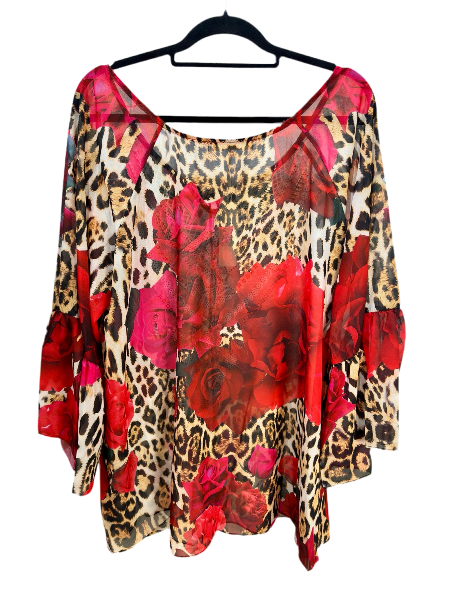 Malissa J Rose Leopard Print Tunic Top – One Size | Beach to Bar Chic