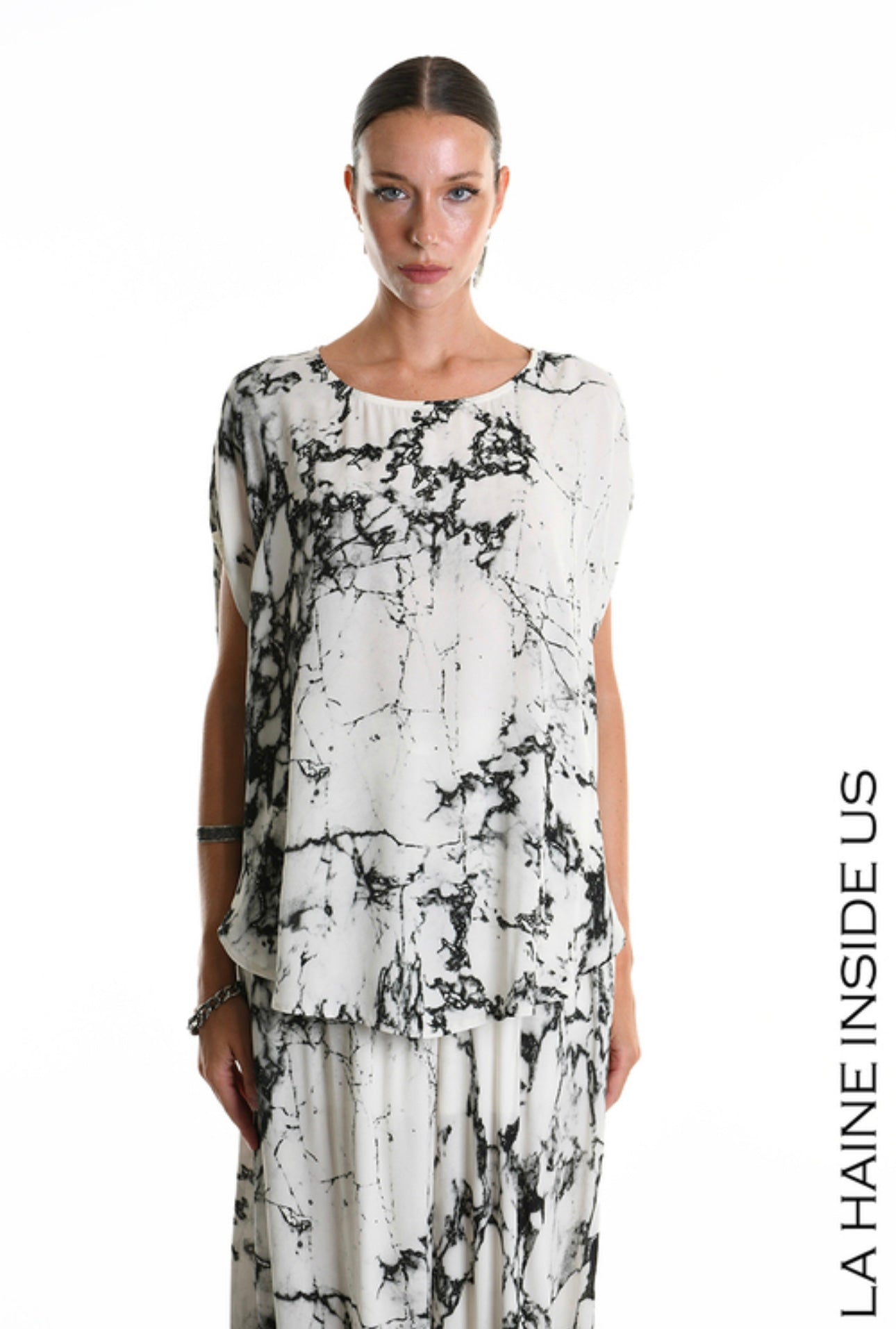 La Haine Inside Us Printed Viscose Tunic – Style W5339