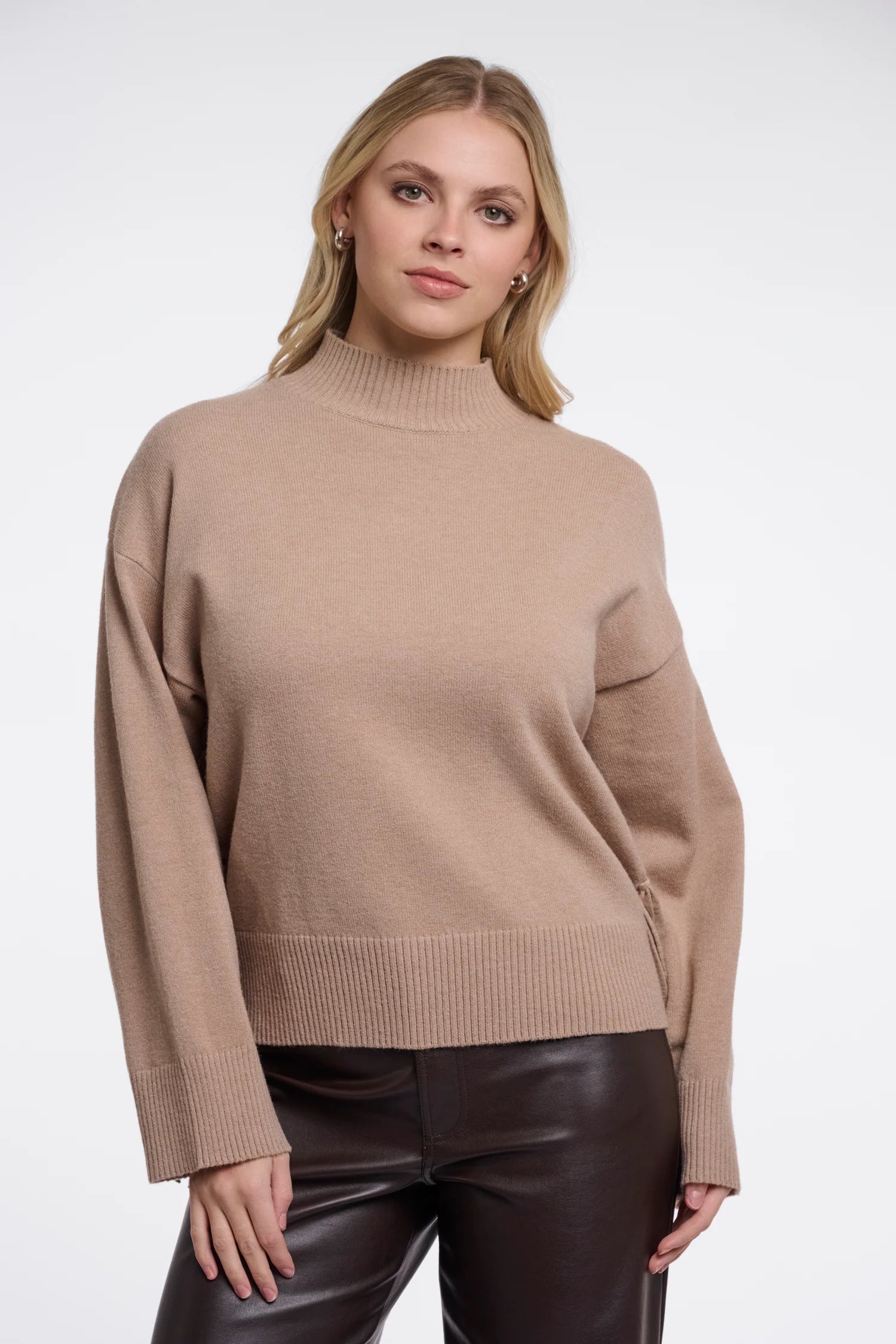 Rino & Pelle Melis Fringe Sweater in Dusty Oat