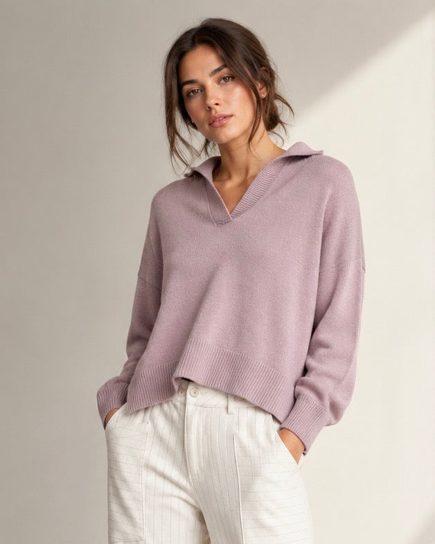SOHO-t Kirbi Cashmere Blend Knit – Rose