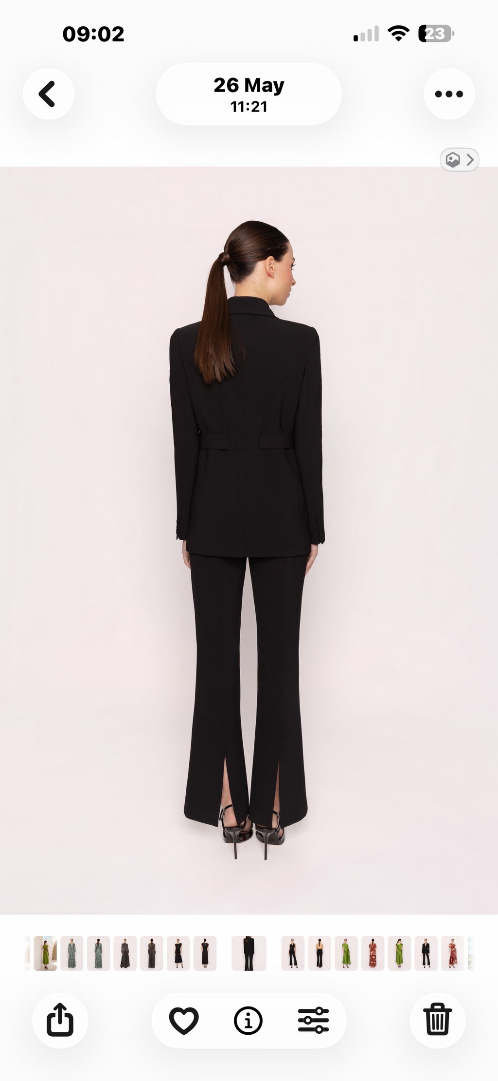 Carla Ruiz Black 3-Piece Trouser Suit