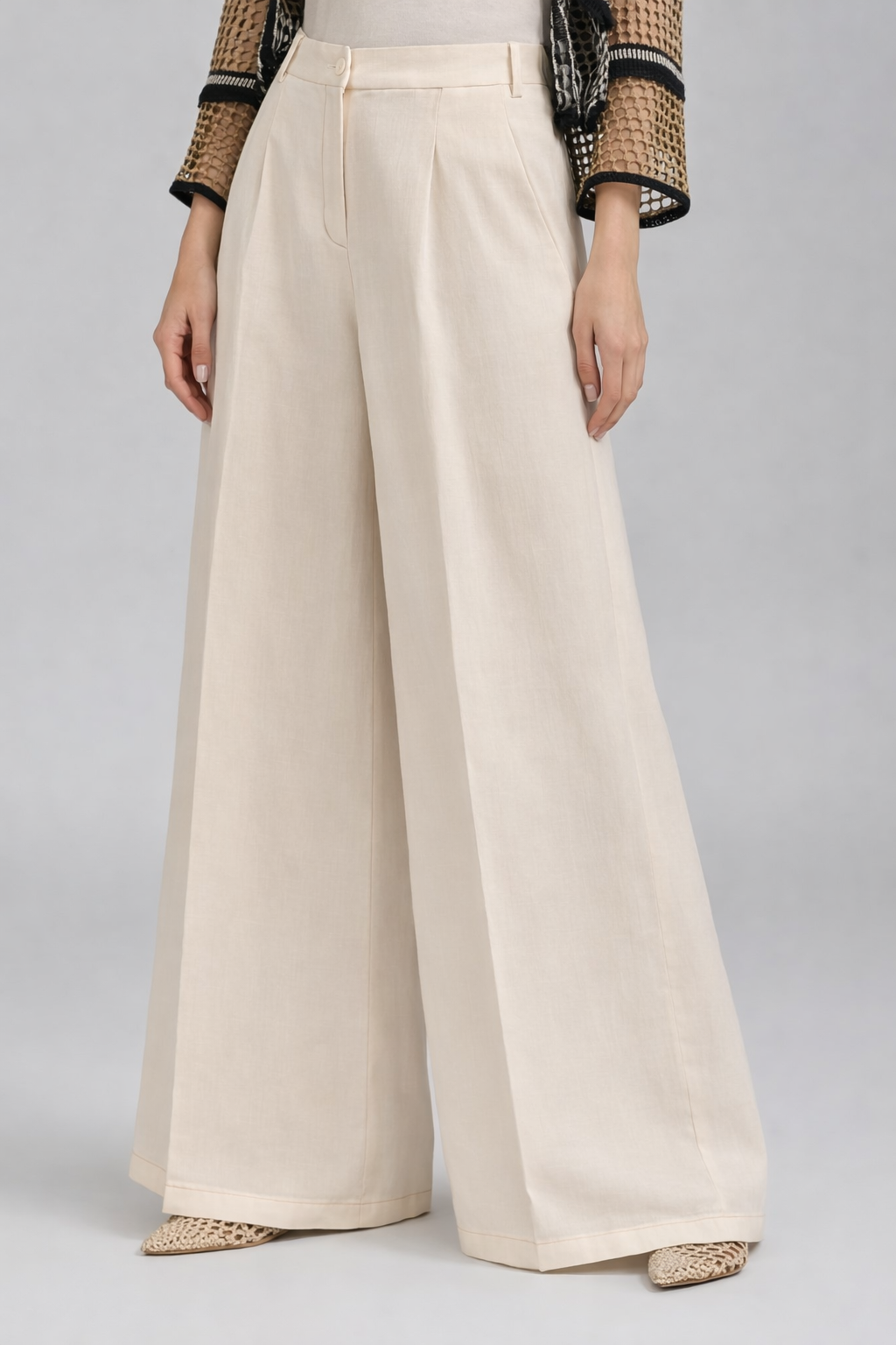 Tricot Chic Wide Leg Pants – Style U151