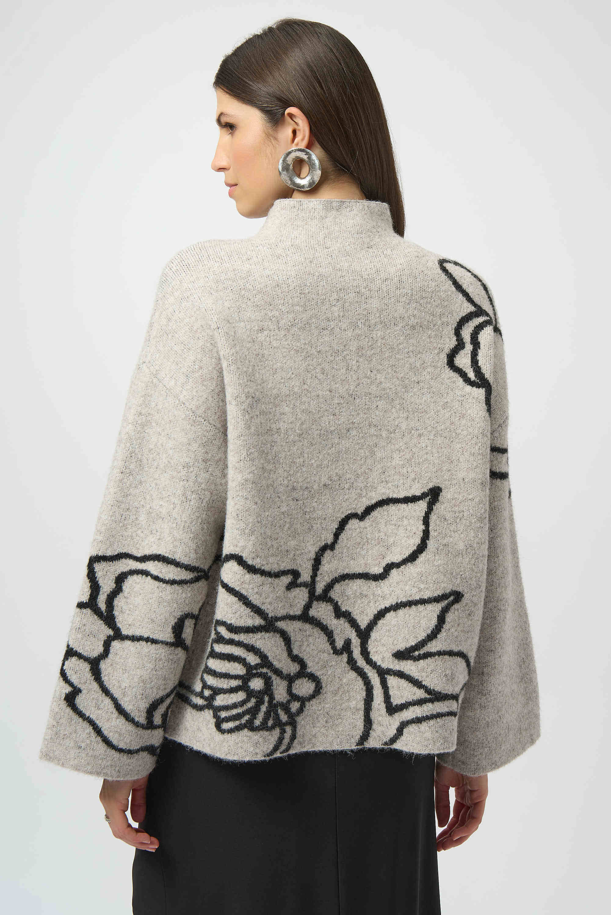 Pre- order -Joseph Ribkoff Sweater Knit Floral Print Pullover
254943