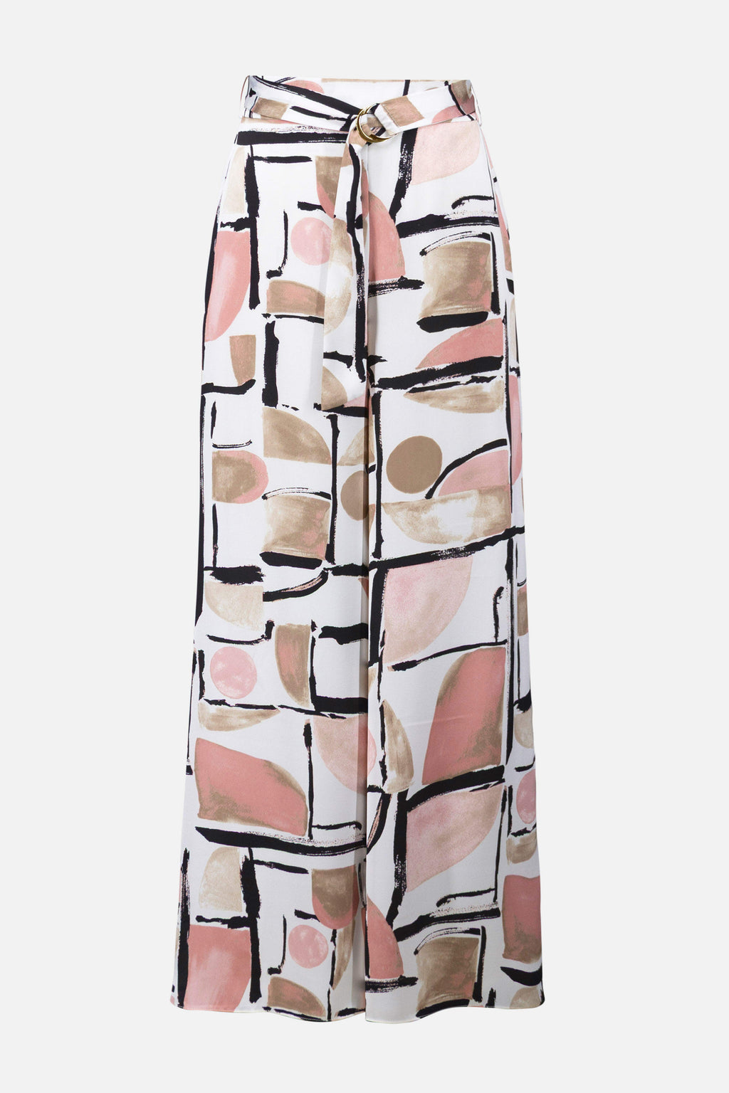 Joseph Ribkoff Recycled Satin Abstract Print Wide Leg Pull-On Pants
261198