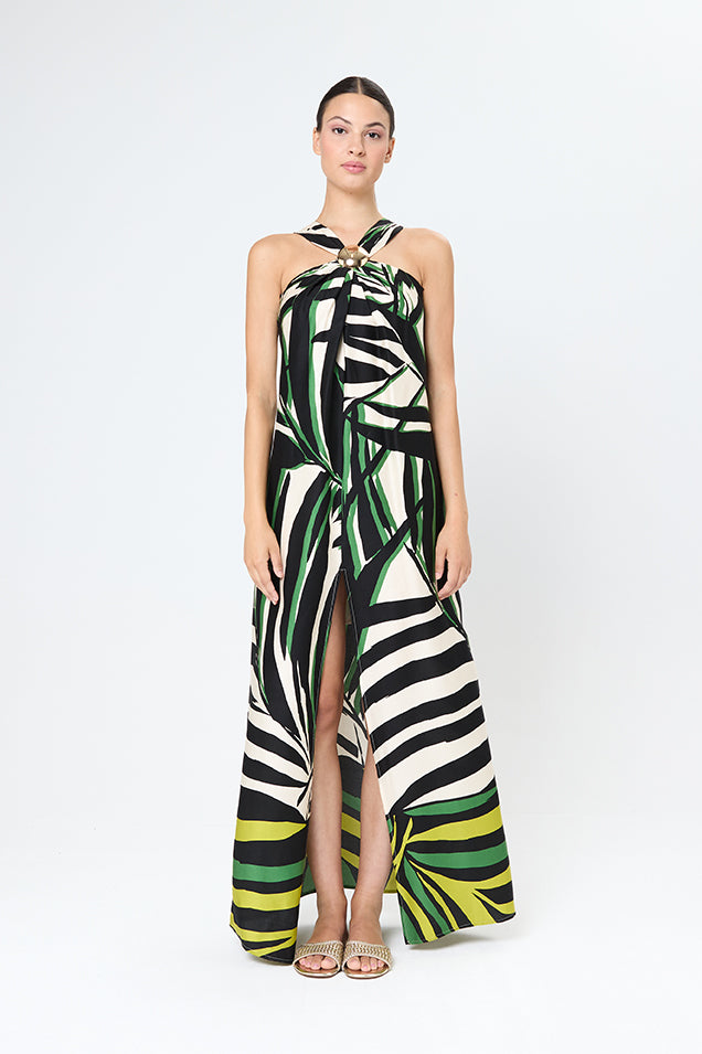 Arggido Tropical print maxi dress