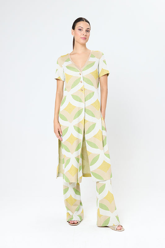 Arggido Pastel knitted coordinate trousers and tunic set
