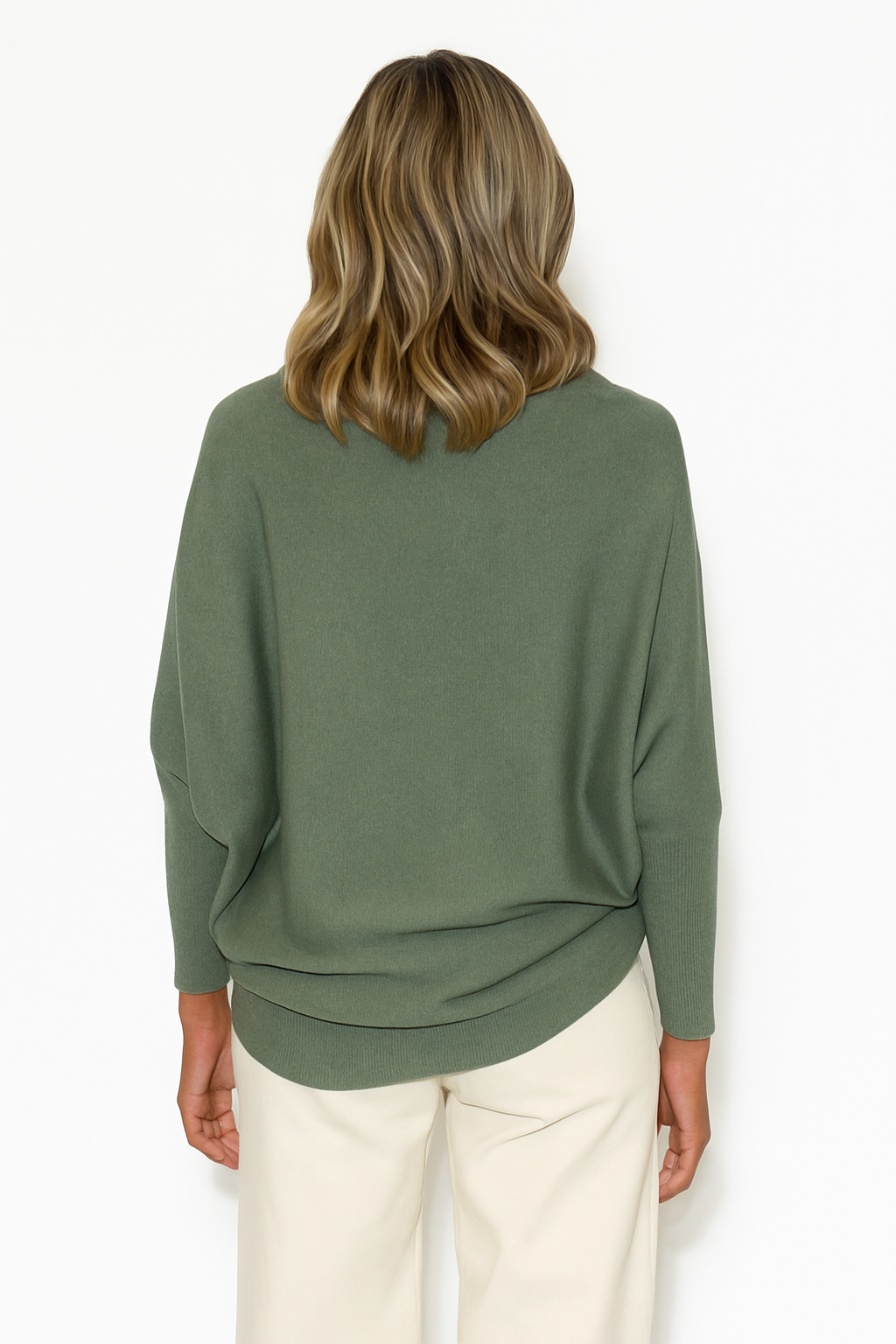 Alpini Made in Italy Asymmetrical Knit Sweater – Multi-Way Styling