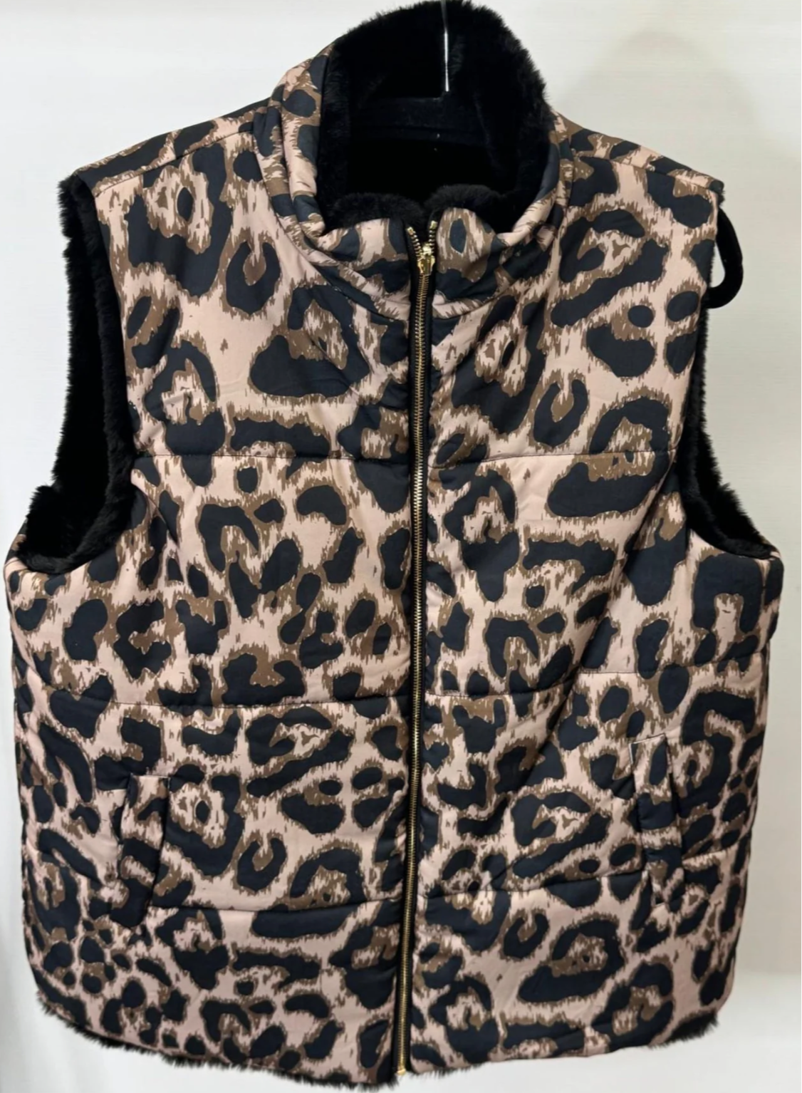 Malissa J Leopard Reversible Printed Gilet – Style GC20701 S/M