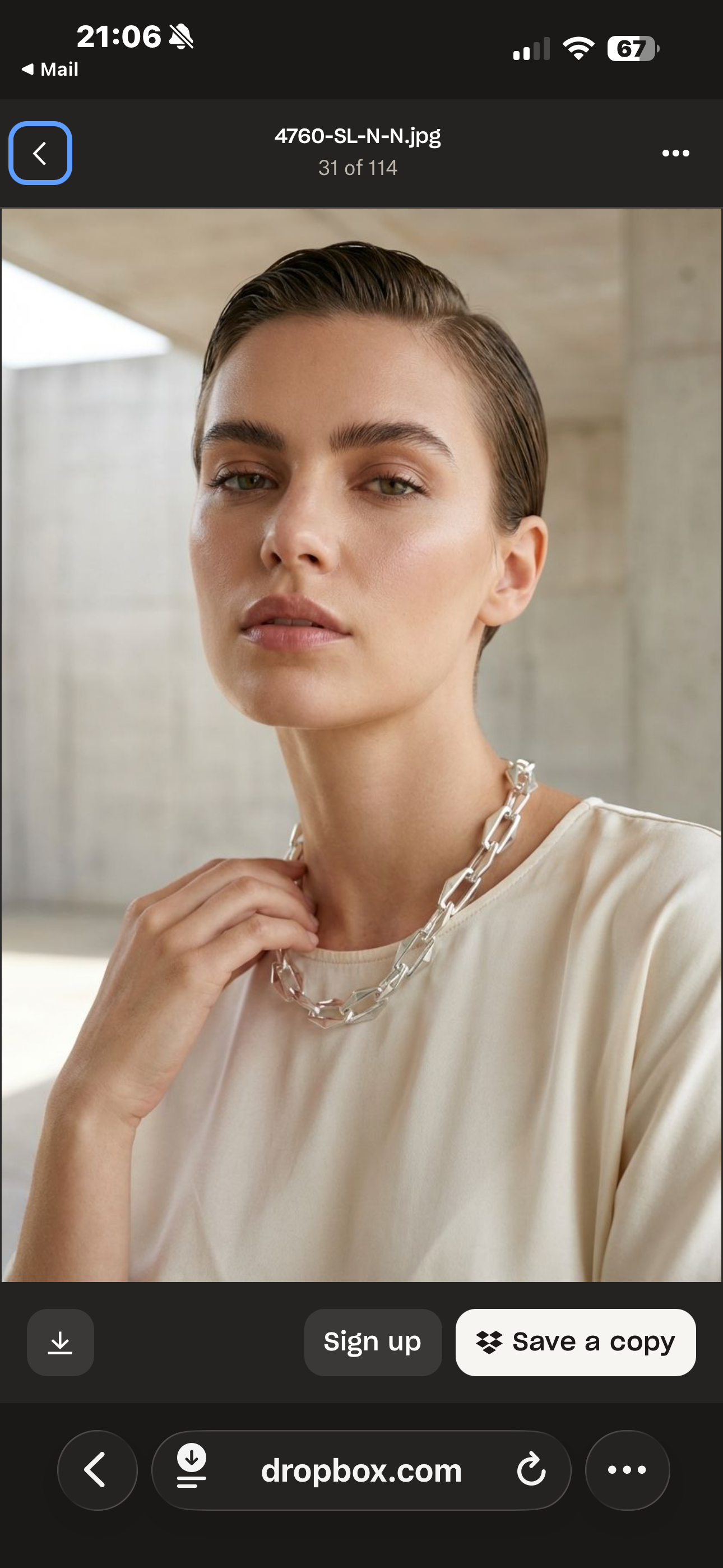 Envy 4760 Silver Chain Necklace – Complimentary Gift Packaging