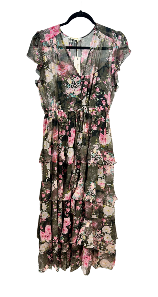 Malissa J Black Rose Print Boho Gypsy Dress – Chic & Elegant Floral Maxi