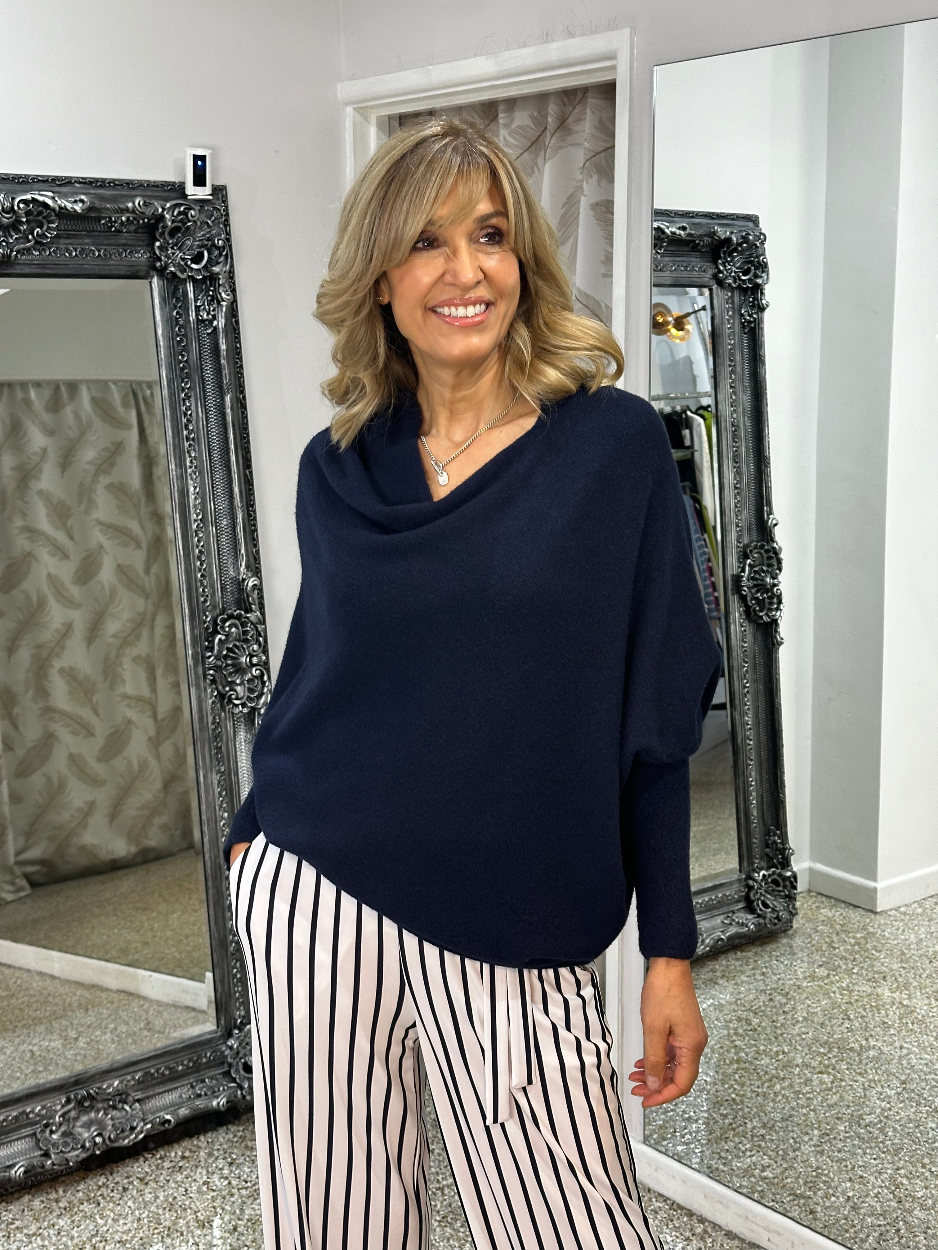 Alpini Asymmetrical Cowl Knit