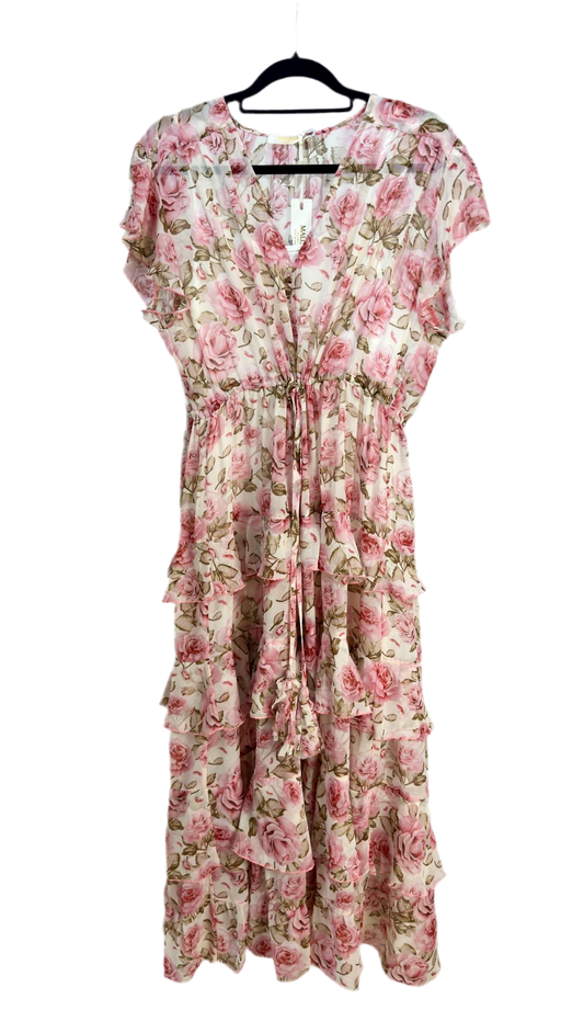Malissa J Rose Print Boho Gypsy Dress