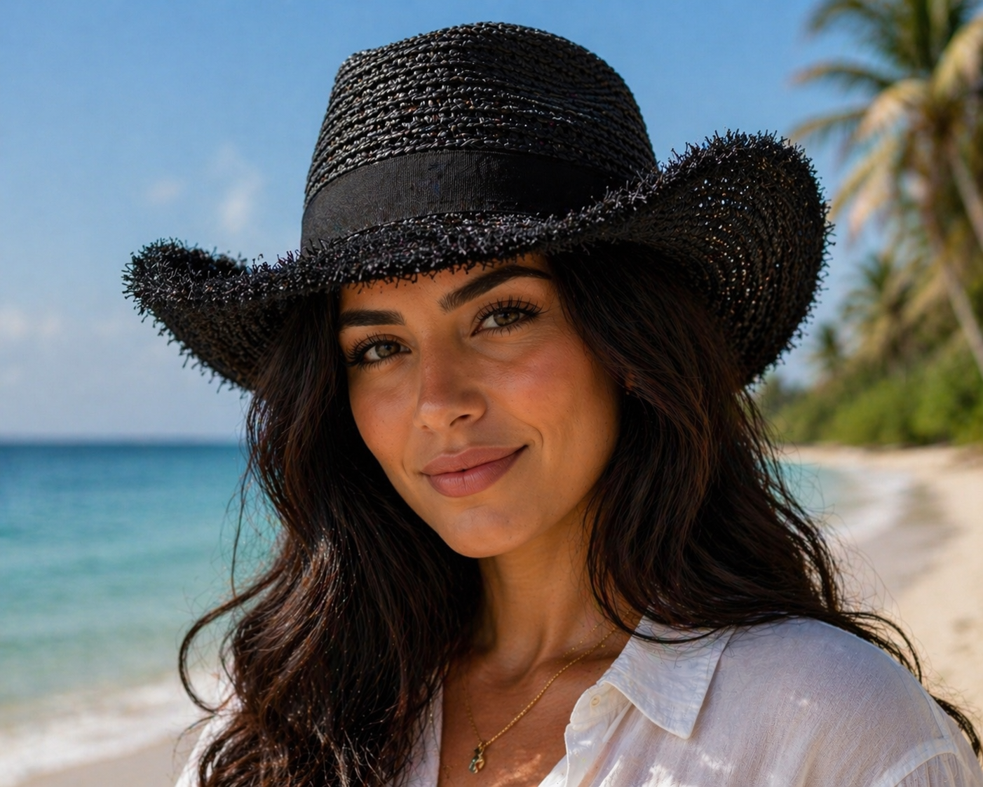 Malissa J Straw Hat – Black or Natural