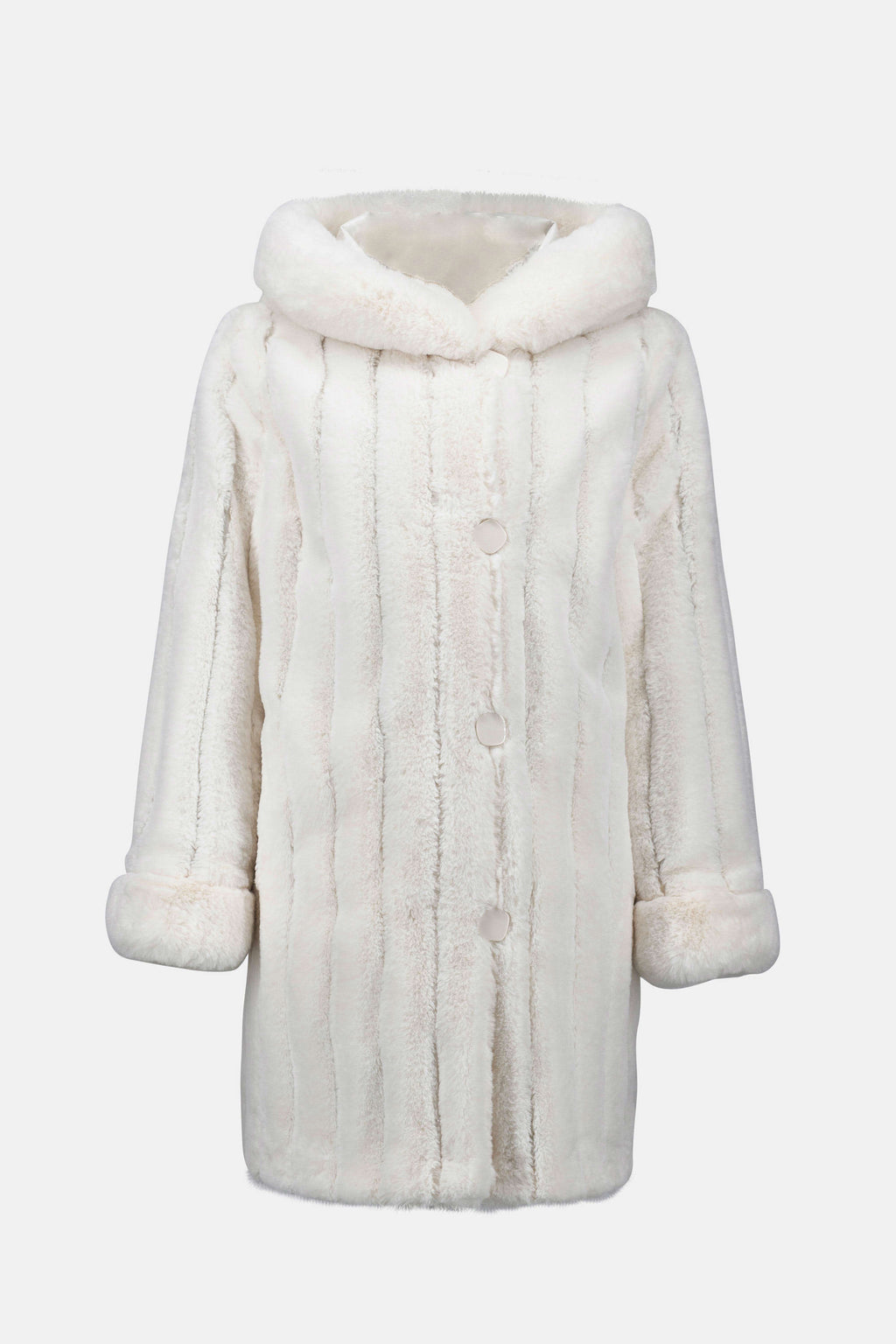 Joseph Ribkoff Faux Fur Reversible Hooded Coat
253926 in Vanilla