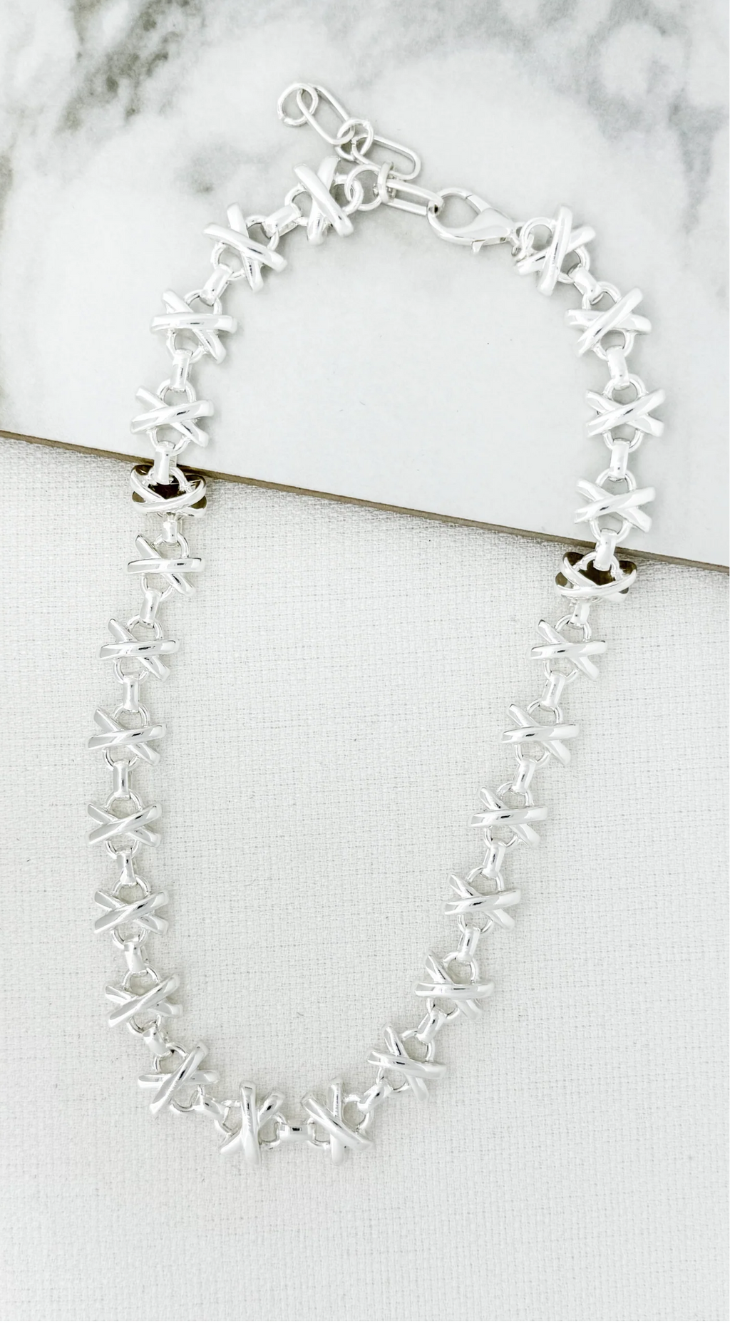 Envy Jewellery Silver Necklace Style 4557/SL/N/N