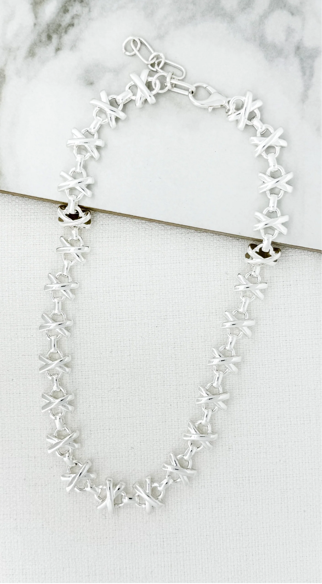 Envy Jewellery Silver Necklace Style 4557/SL/N/N