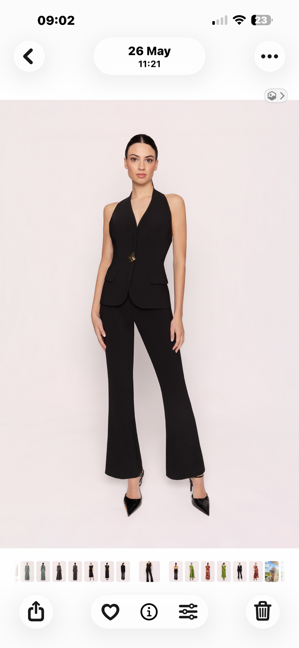Carla Ruiz Black 3-Piece Trouser Suit