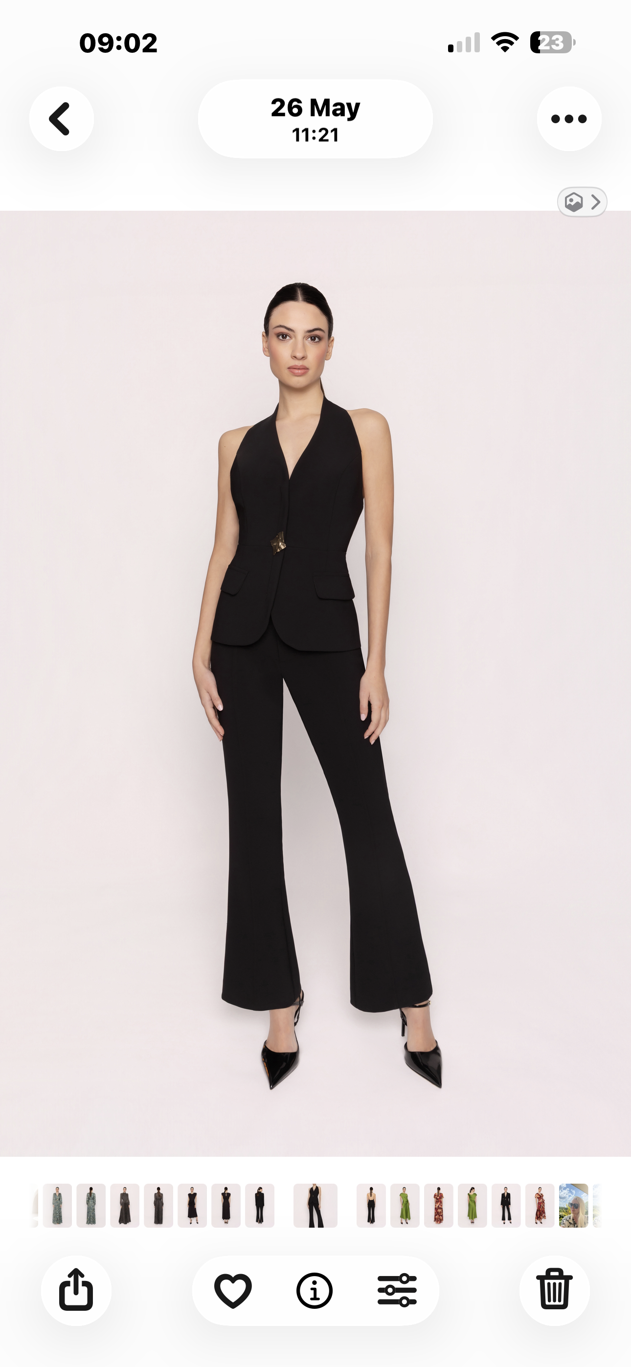Carla Ruiz Black 3-Piece Trouser Suit