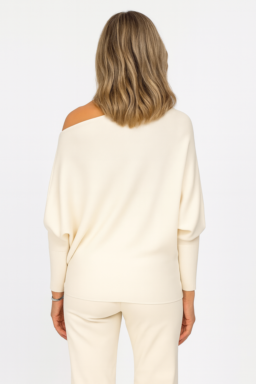 Alpini Made in Italy Asymmetrical Knit Sweater – Multi-Way Styling