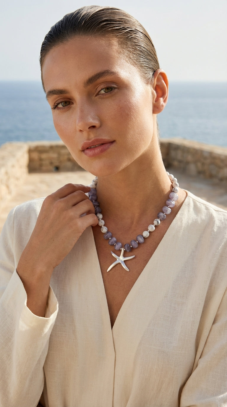 Envy 4740 Beaded Starfish Necklace – Complimentary Gift Packaging