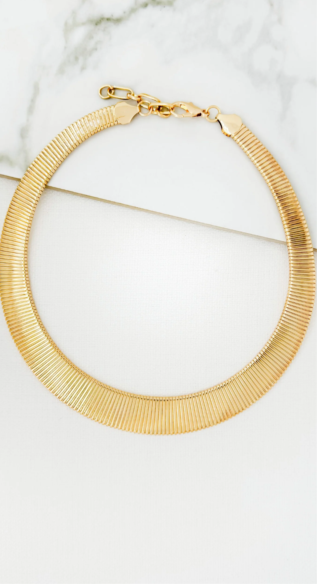 Envy Jewellery 4524/GD/N/H Gold Snake Chain Necklace