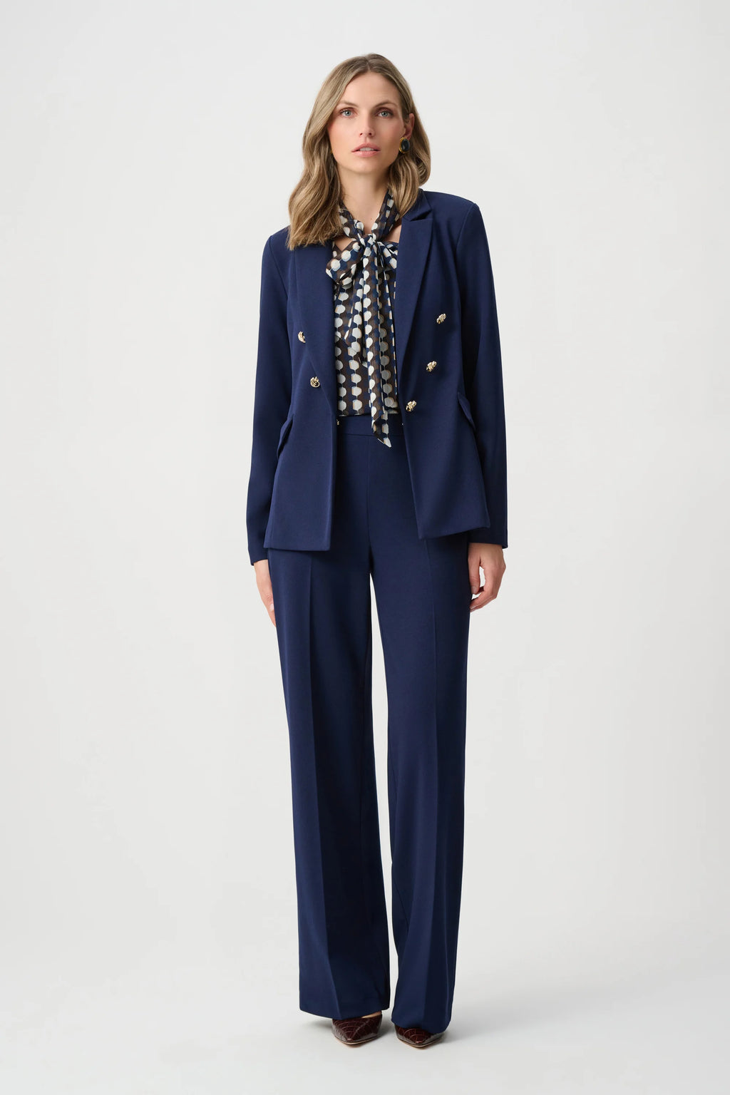 Joseph Ribkoff Scuba Crepe Wide Leg Pull-On Pants
263090 Indigo