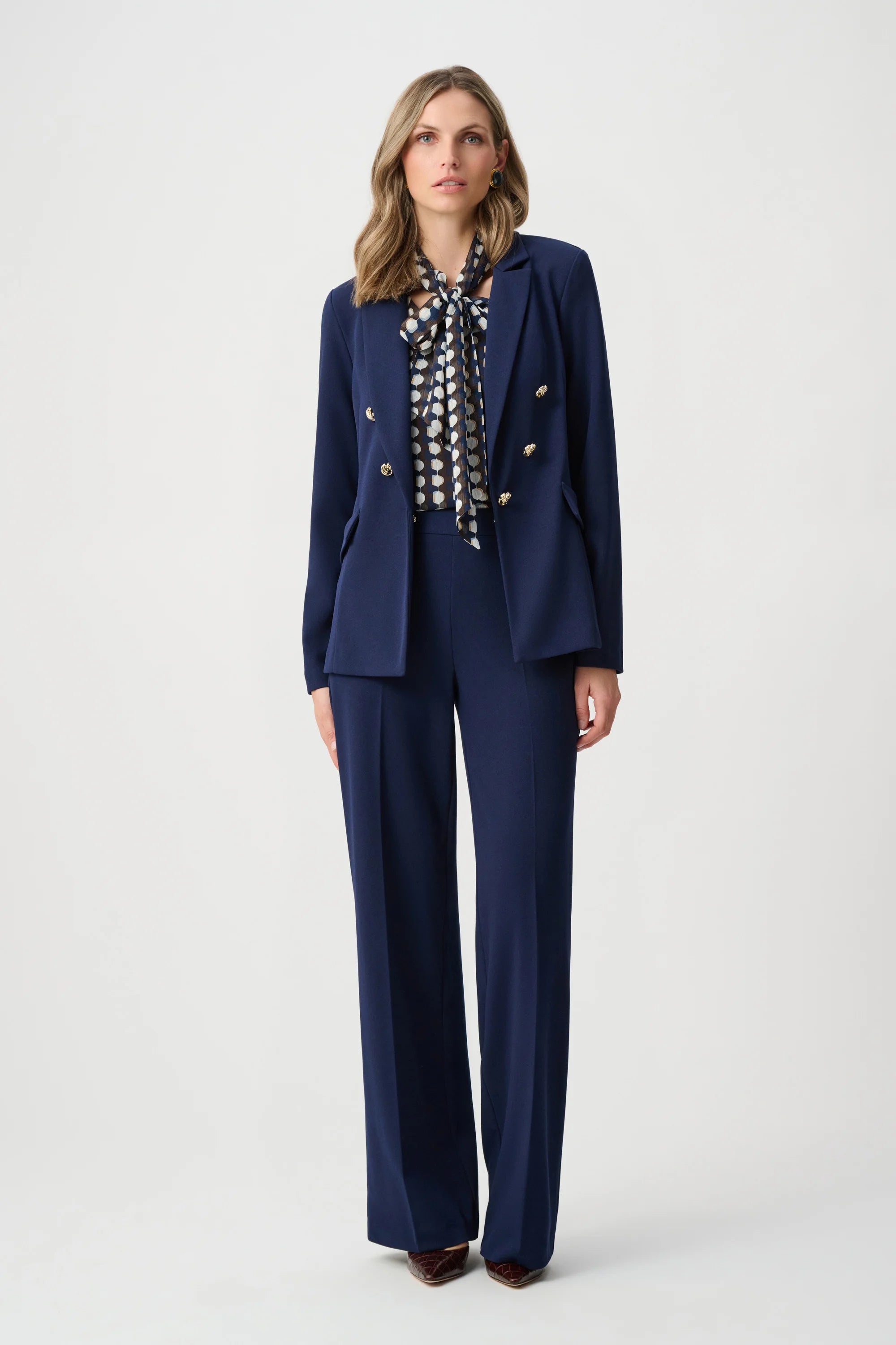 Joseph Ribkoff Scuba Crepe Wide Leg Pull-On Pants
263090 Indigo