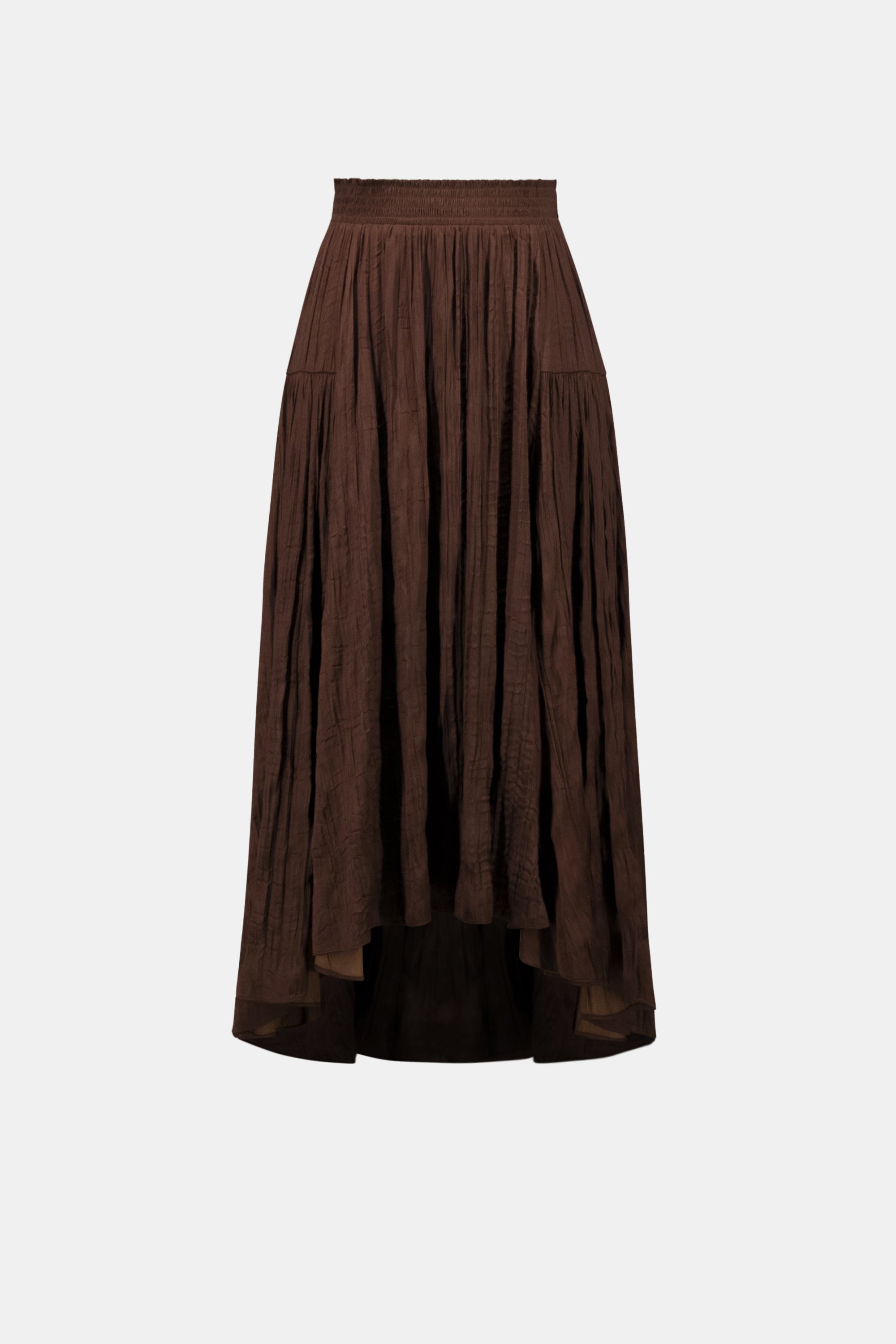 Pleated Satin Flare Skirt With Pleats
262960