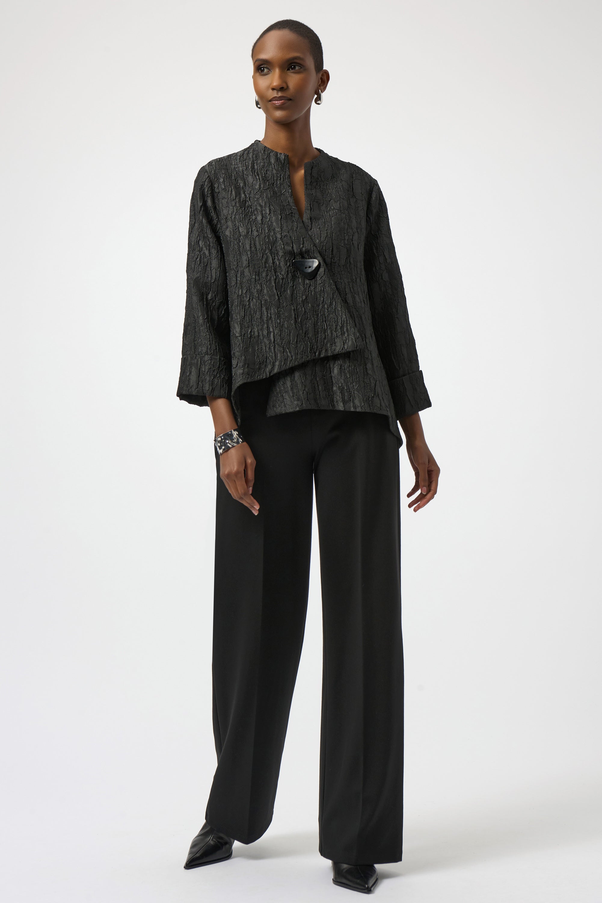 Joseph Ribkoff Textured Jacquard Swing Jacket
254196