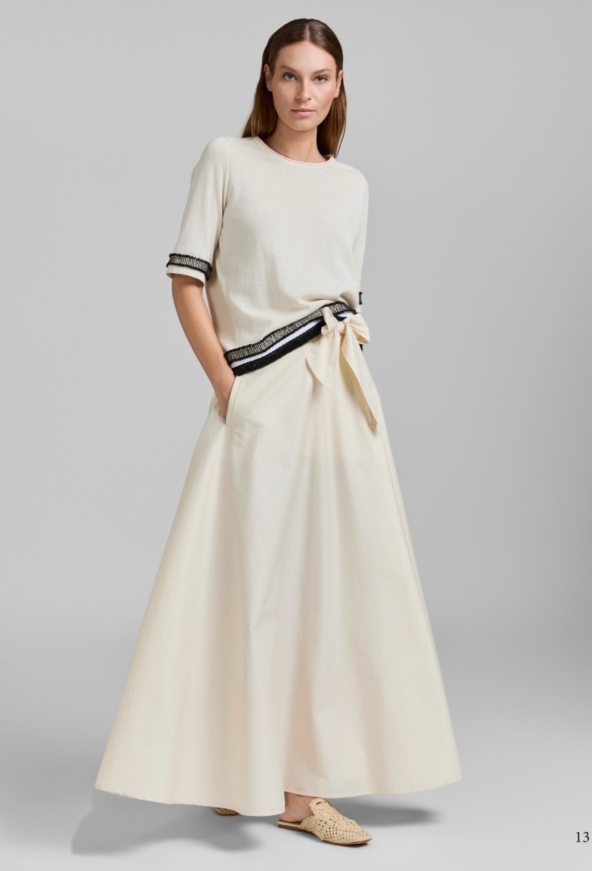 Tricot Chic Long Skirt – Style U311