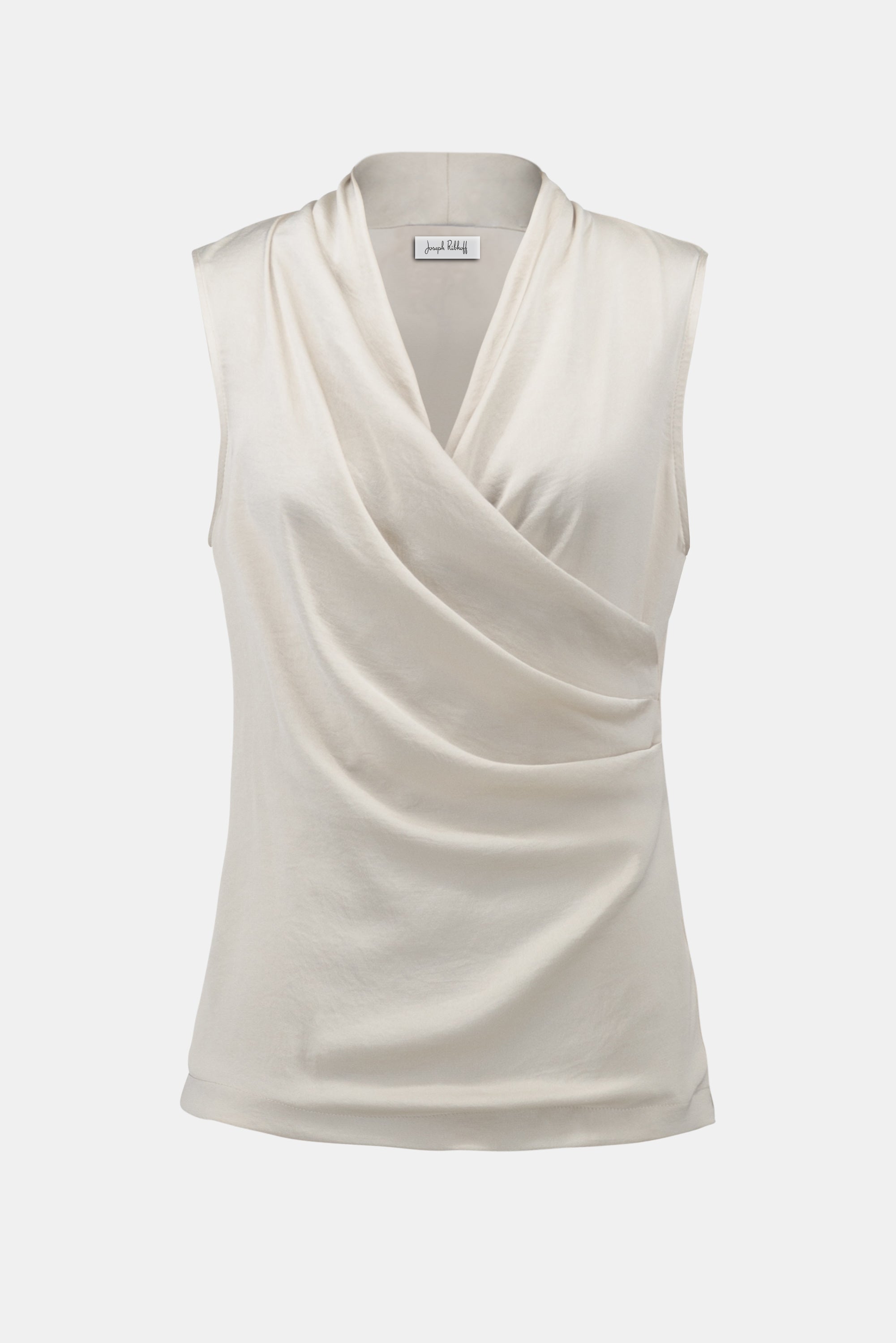 Joseph Ribkoff Recycled Satin & Silky Sleeveless Wrap Top
254215