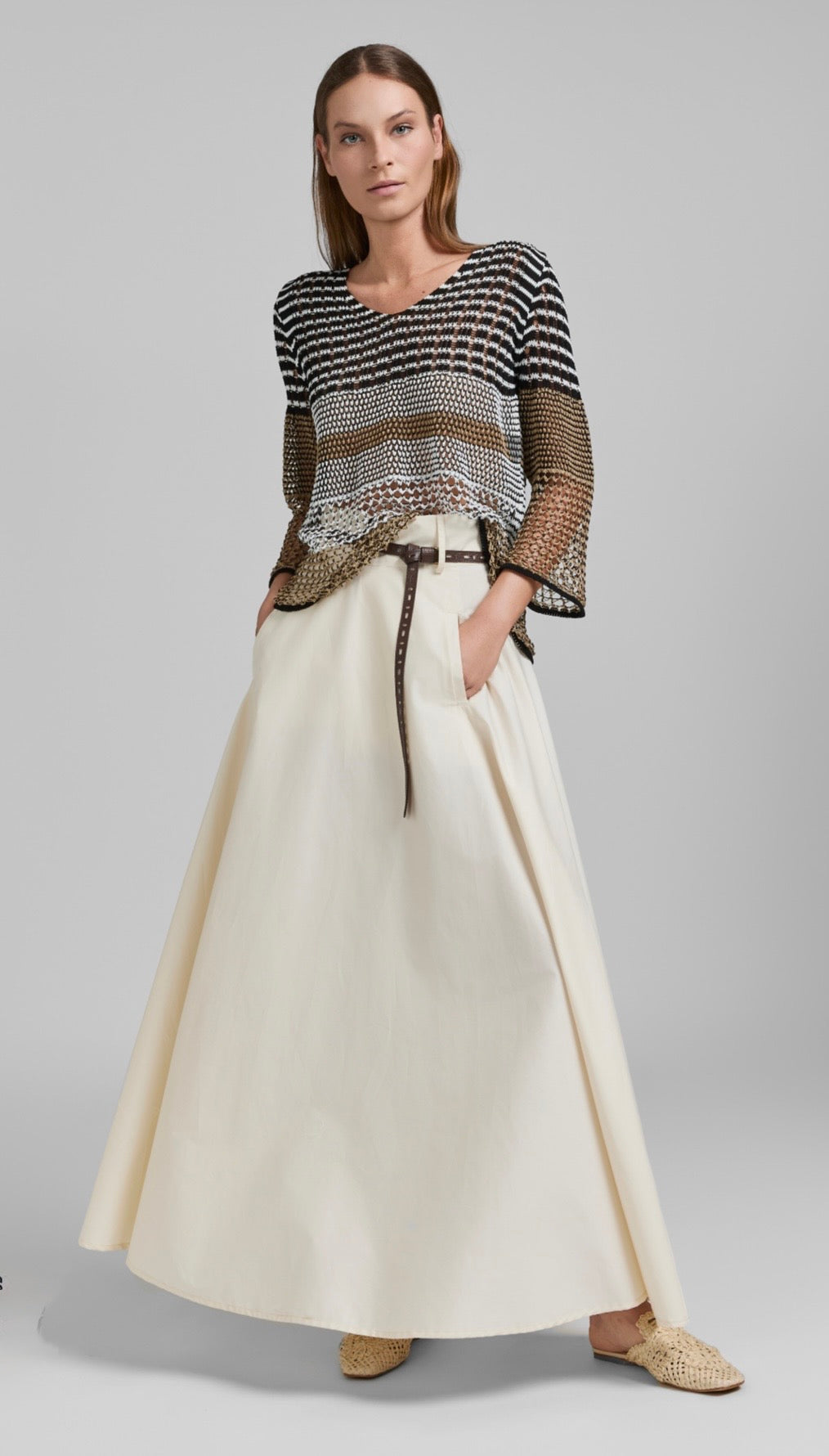 Tricot Chic Long Skirt – Style U311