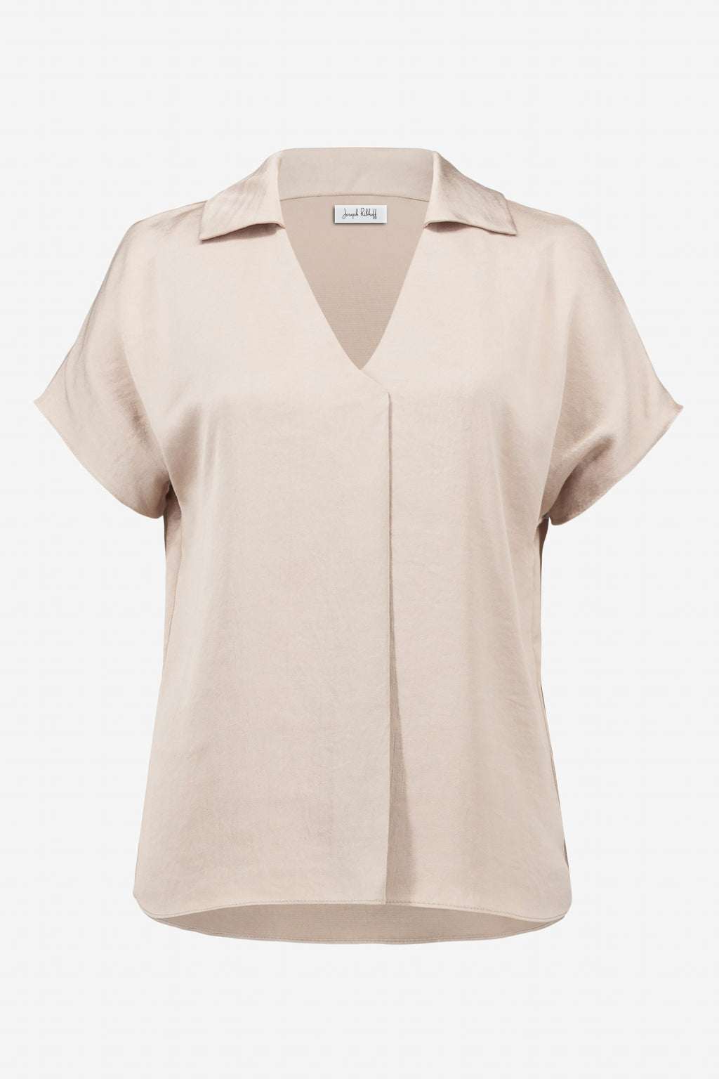 Joseph Ribkoff Recycled Satin Boxy Top With Shirt Collar
261191