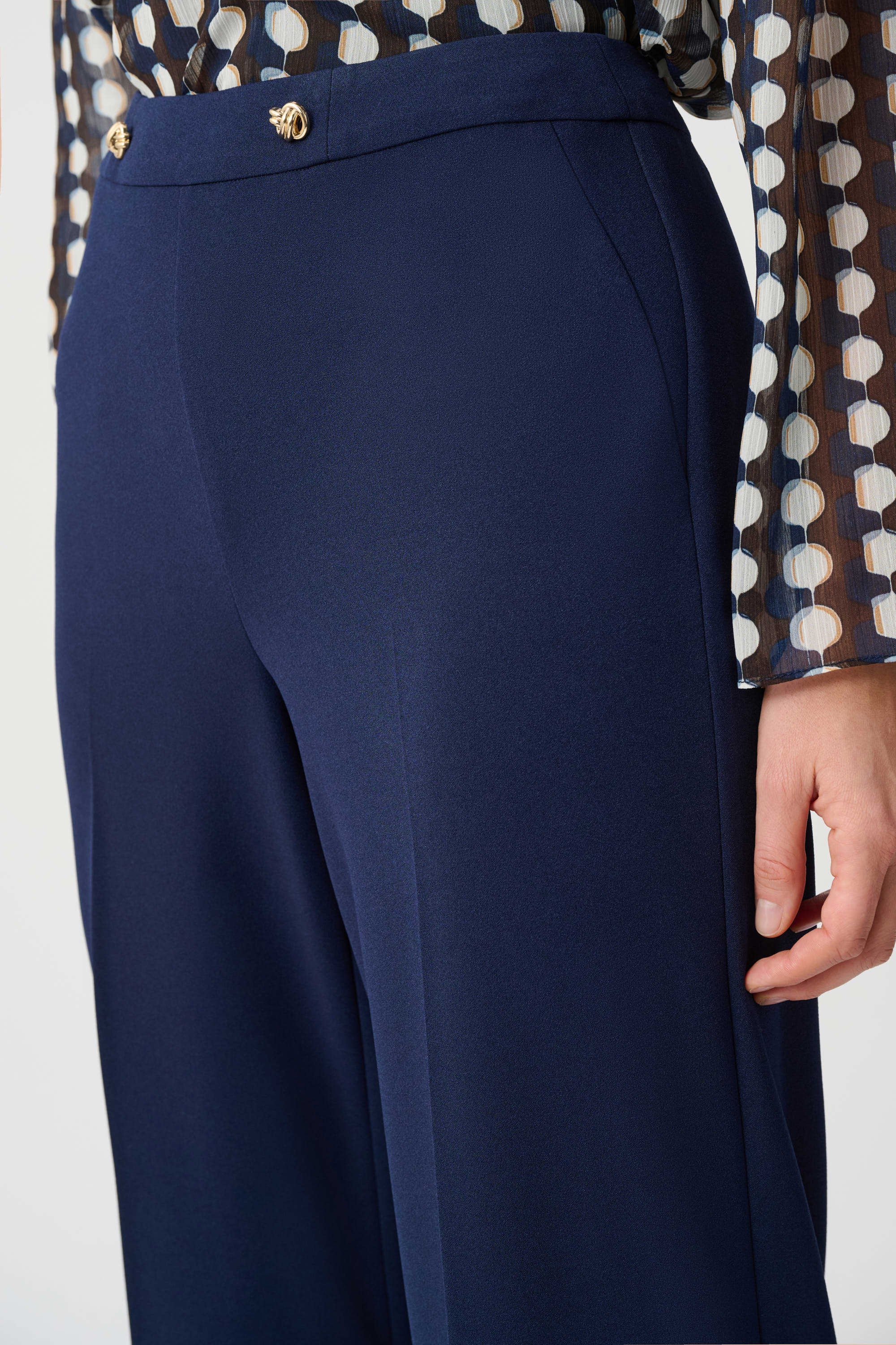 Joseph Ribkoff Scuba Crepe Wide Leg Pull-On Pants
263090 Indigo