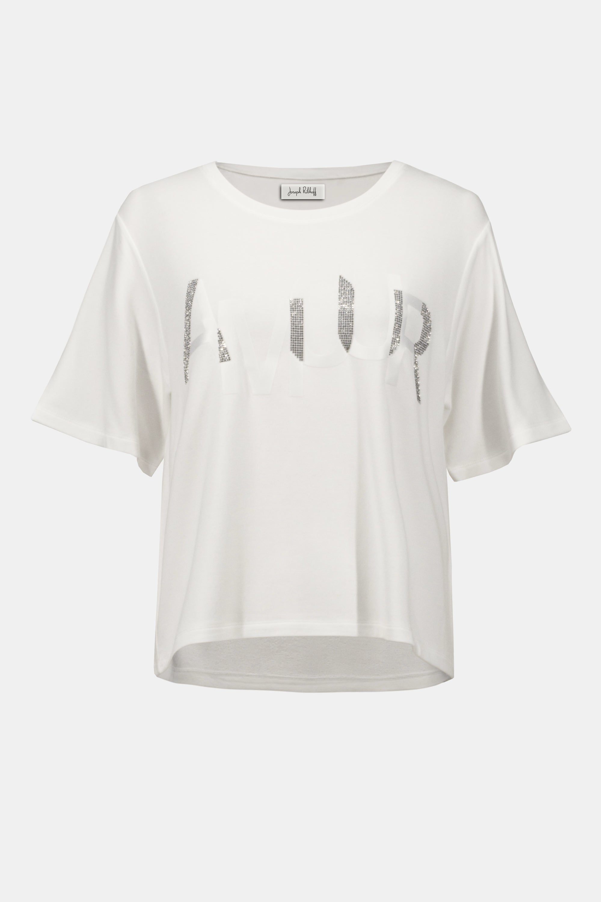 Pre- Order - Joseph Ribkoff T-Shirt with Rhinestone Word
254958