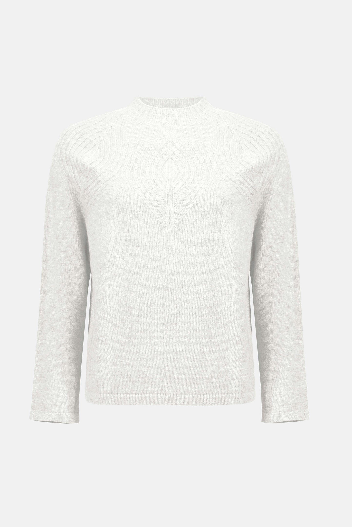 Joseph Ribkoff Wool Blend Sweater with Placement Stitch
253966 in Winter White A/W25