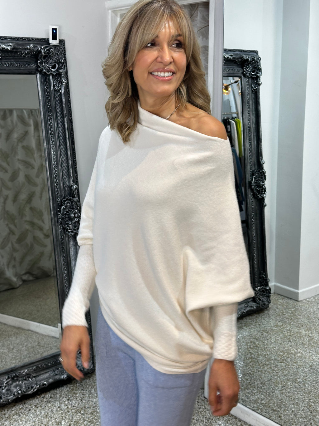 Alpini Asymmetrical Cowl Knit One Size