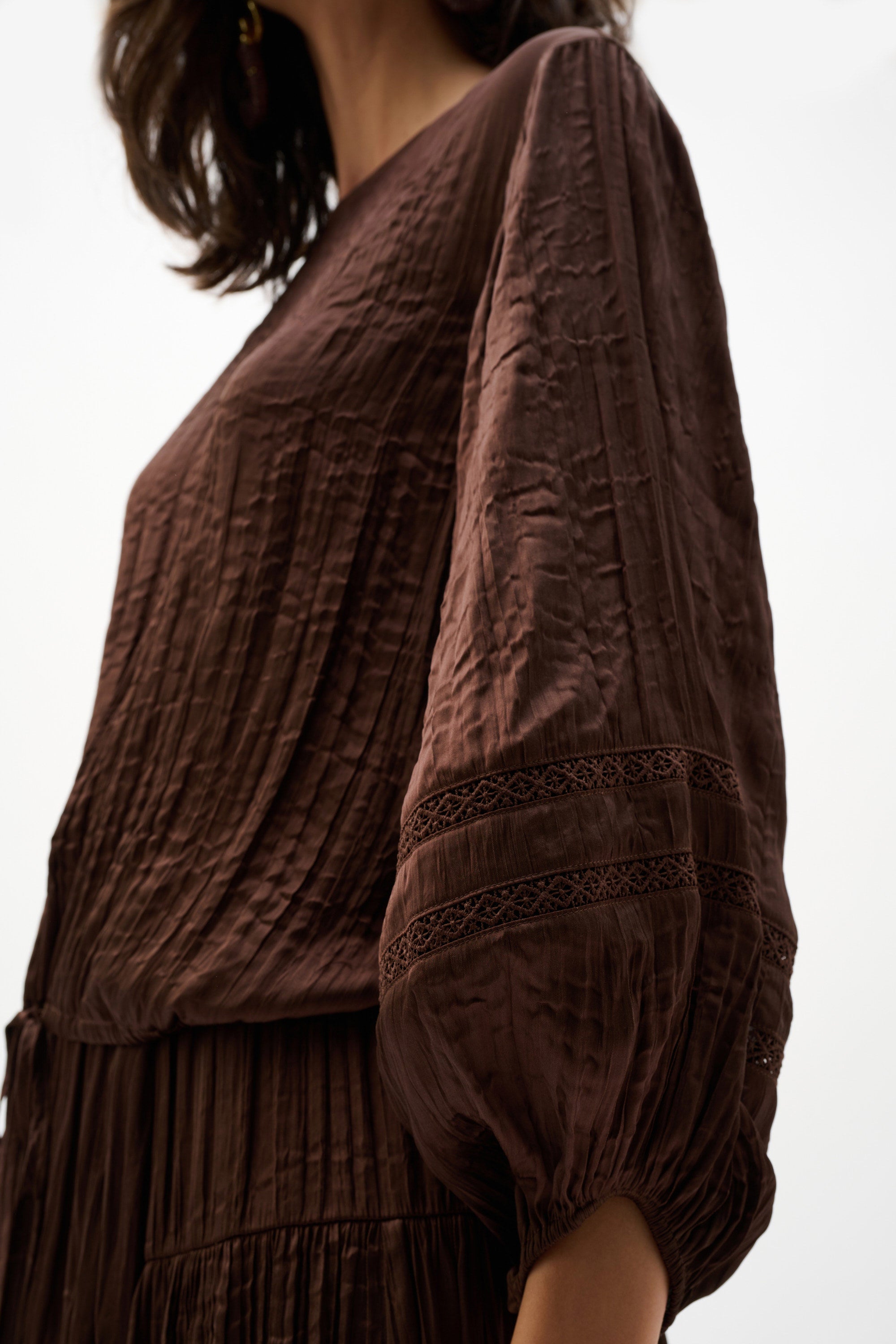 Joseph Ribkoff Pleated Satin Cocoon Top With Pleats
262959