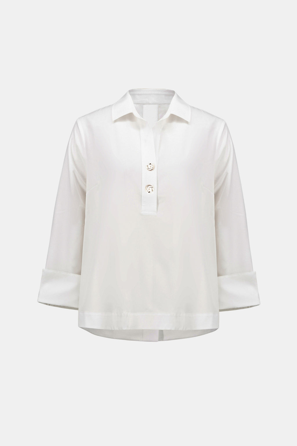 Joseph Ribkoff Stretch Poplin Shirt-Collar Boxy Top
263928