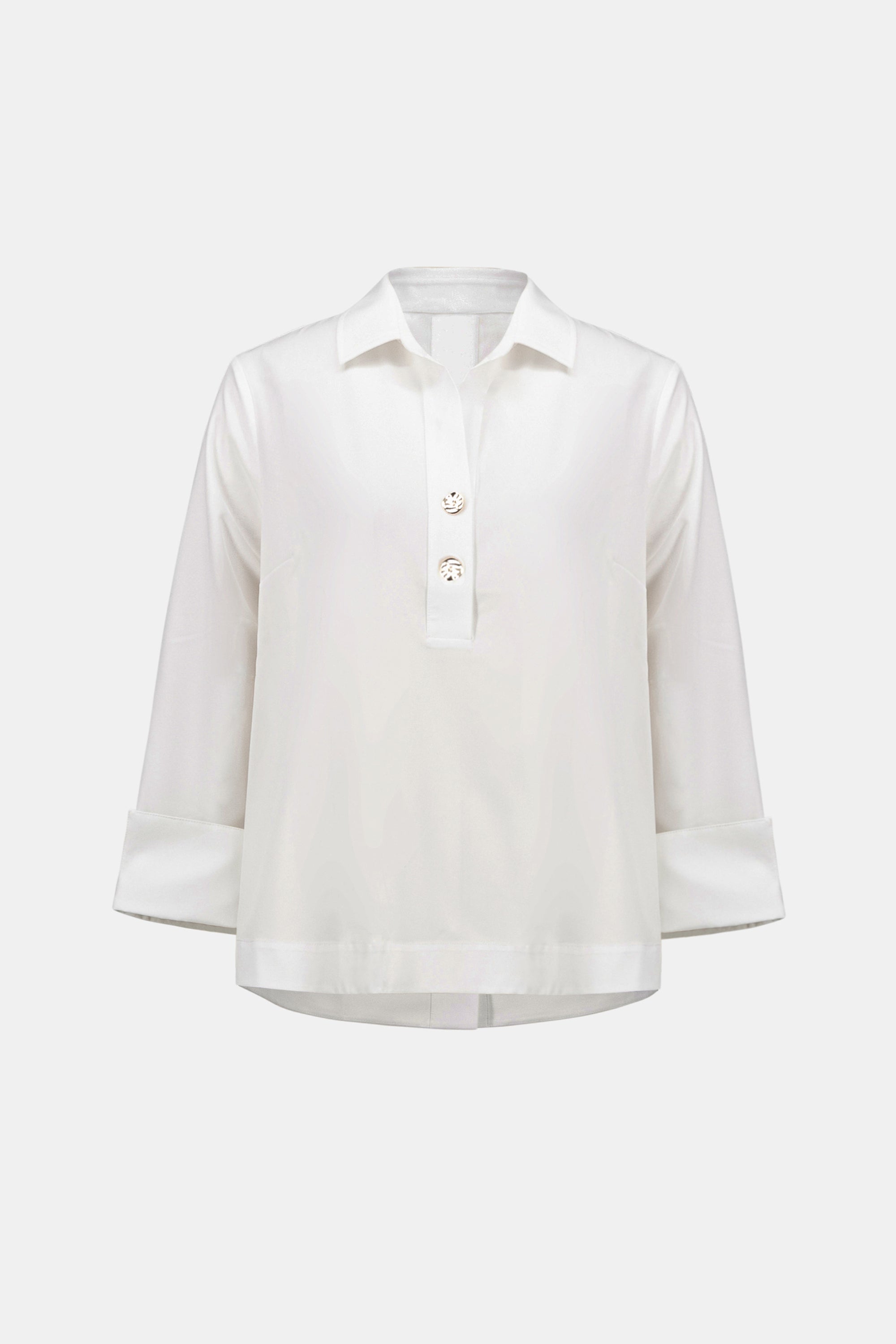 Joseph Ribkoff Stretch Poplin Shirt-Collar Boxy Top
263928