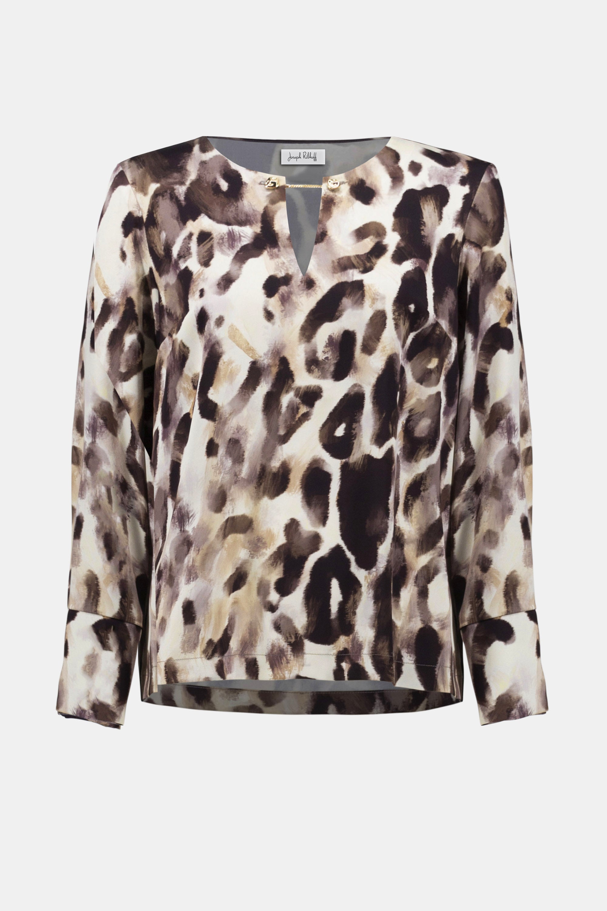 Pre- Order - Joseph Ribkoff Recycled Satin Animal Print Straight Top
254166